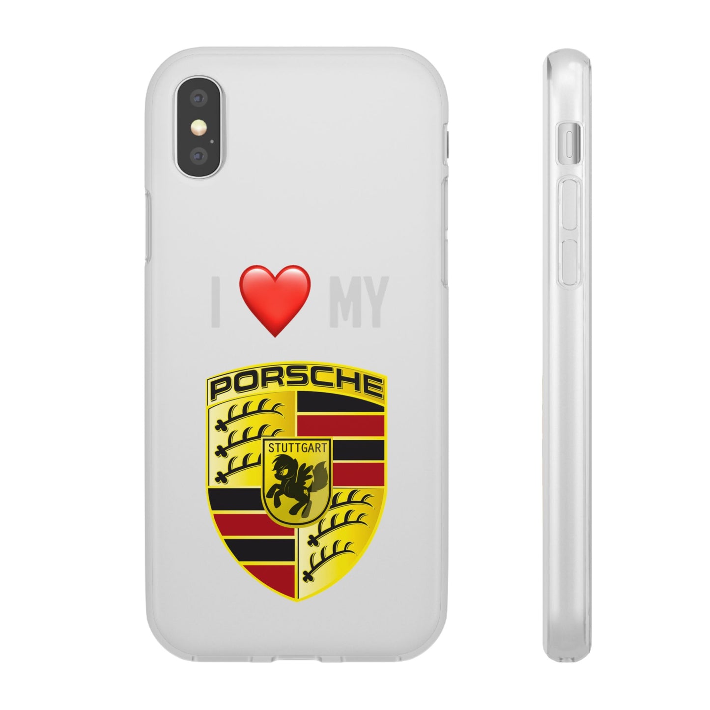 Porsche Phone Case - Flexible And Frosted TPU Plastic I Love My Porsche Phone Case