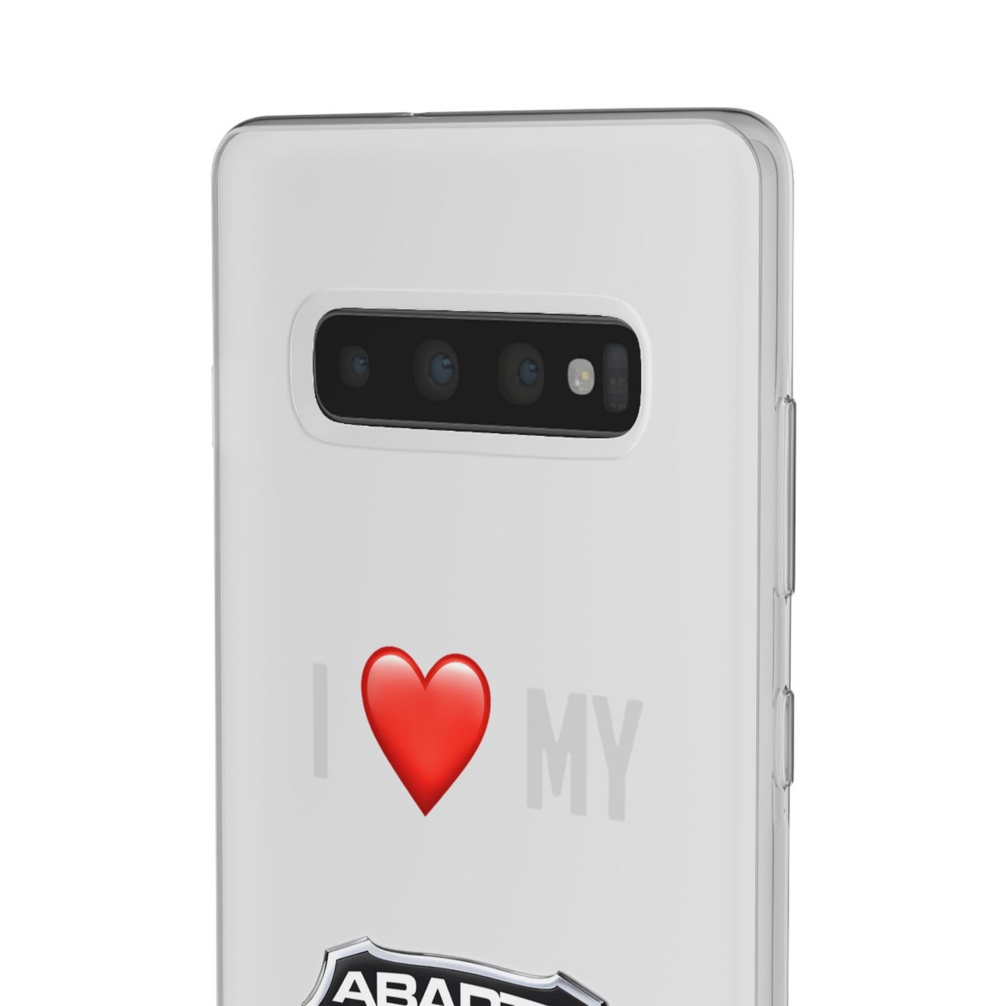 Abarth Phone Case - Flexible And Frosted TPU Plastic I Love My Abarth Phone Case