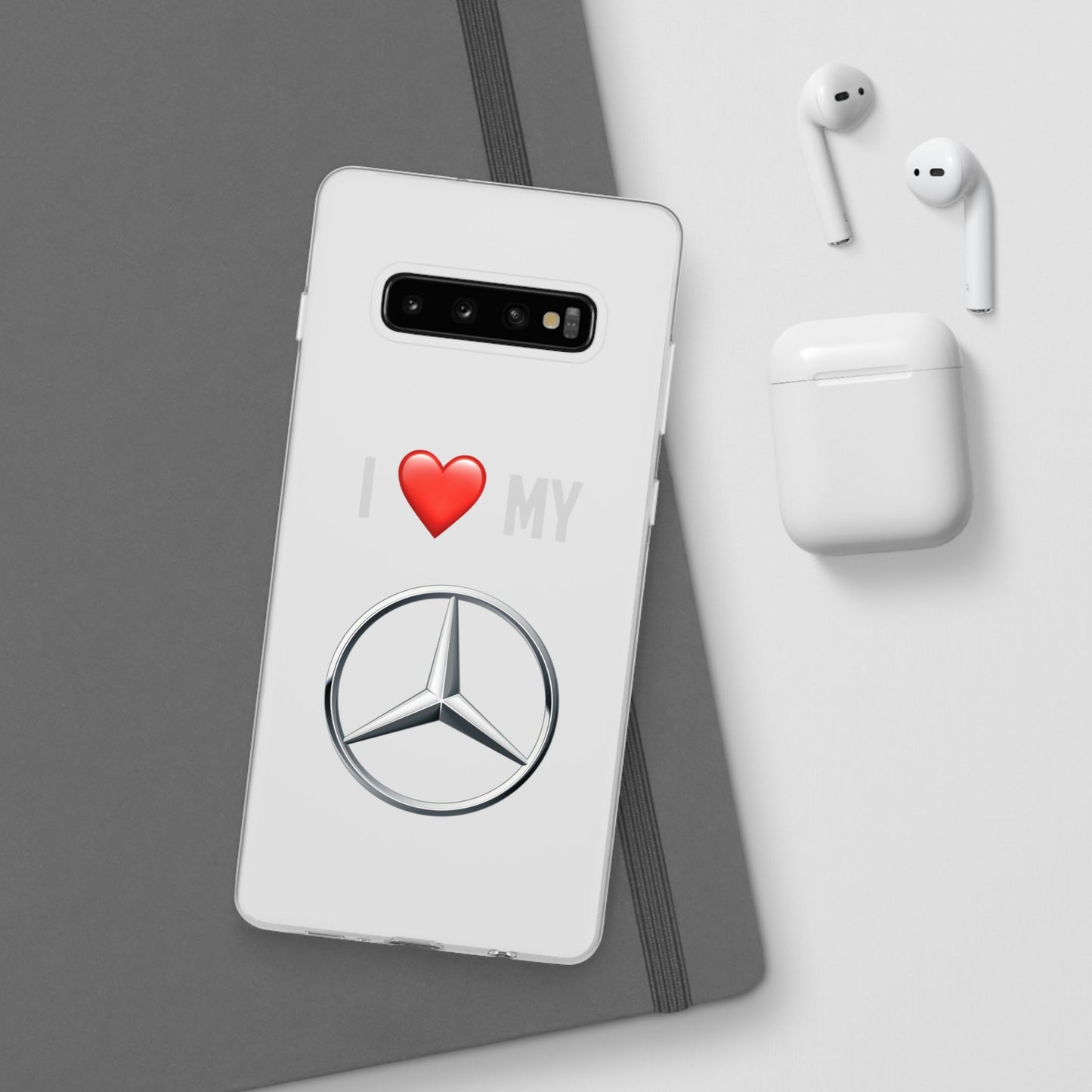 Mercedes Phone Case - Flexible And Frosted TPU Plastic I Love My Mercedes Phone Case