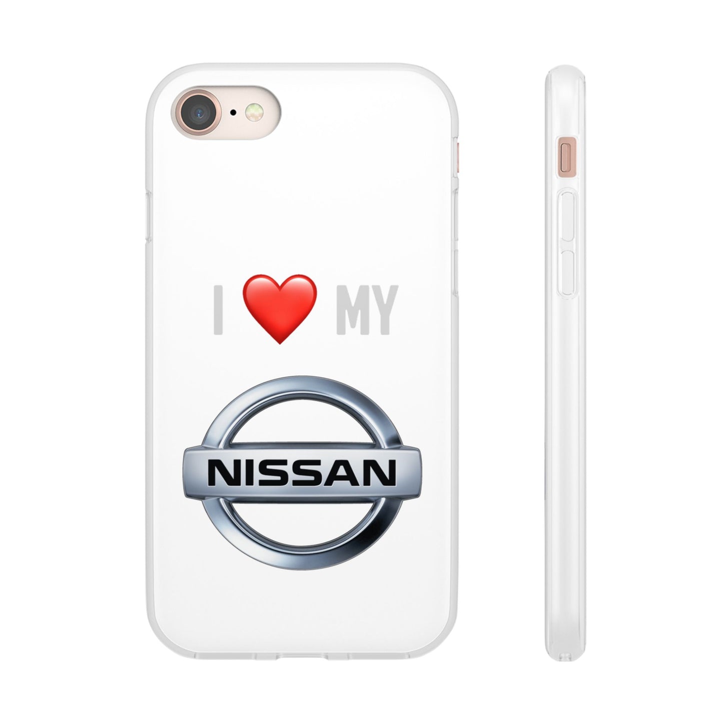 Nissan Phone Case - Flexible And Frosted TPU Plastic I Love My Nissan Phone Case