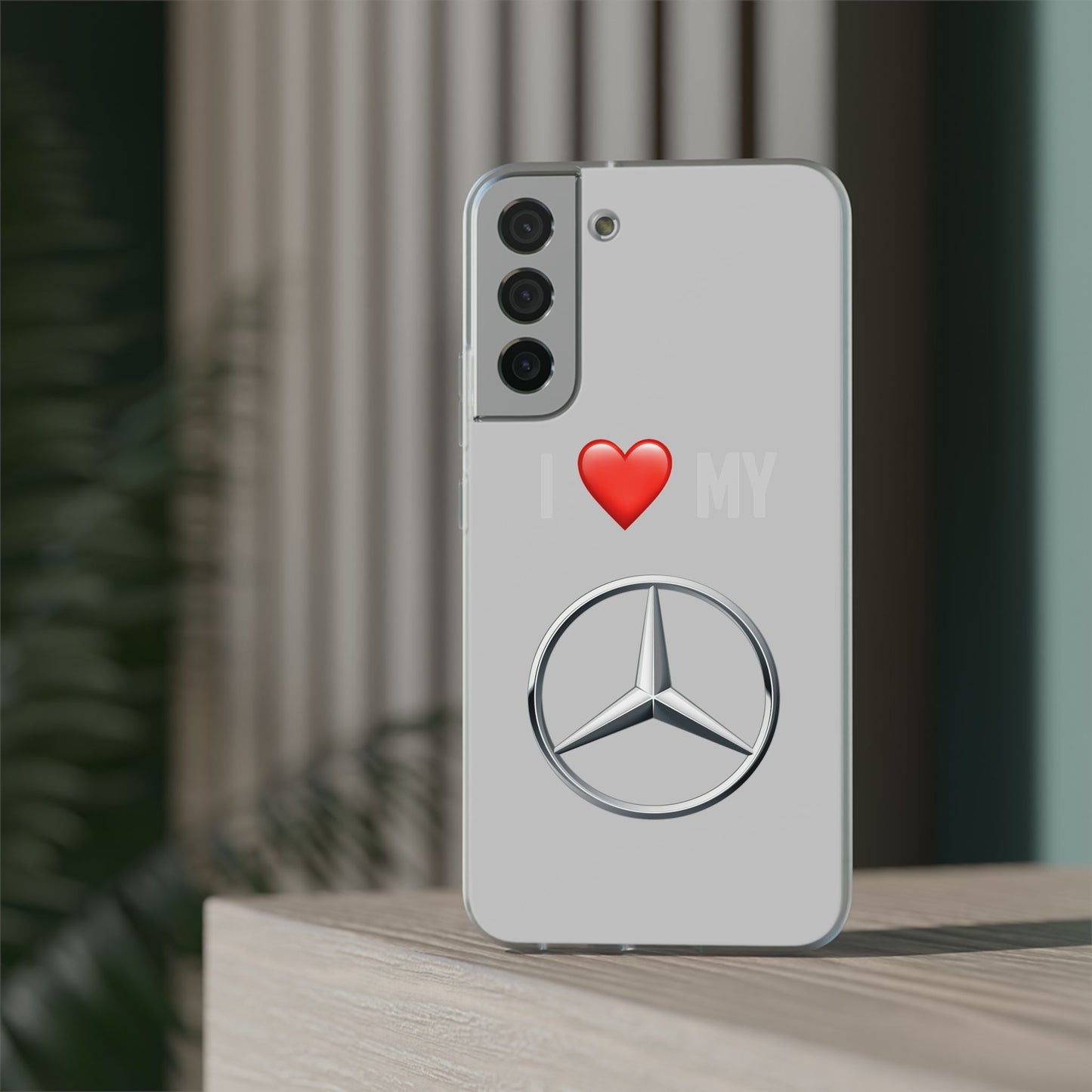 Mercedes Phone Case - Flexible And Frosted TPU Plastic I Love My Mercedes Phone Case