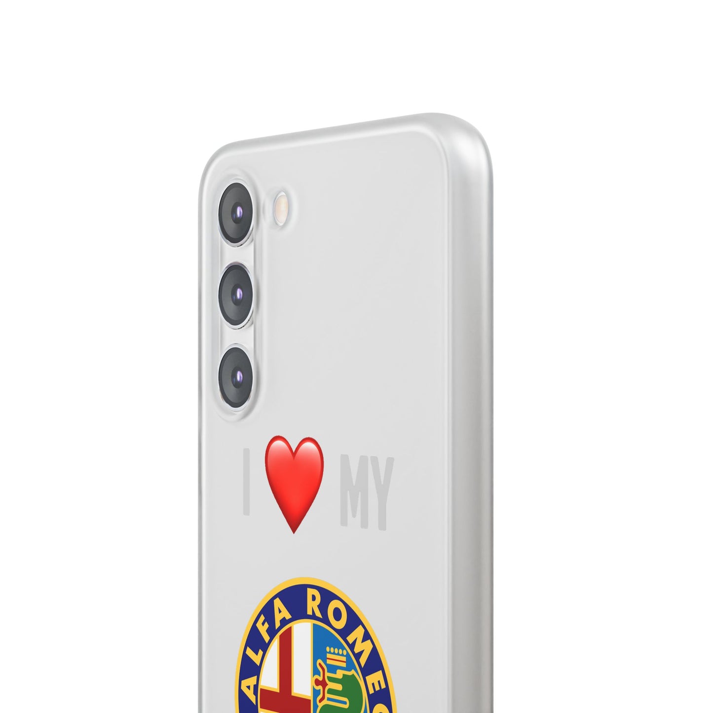 Alfa Romeo Phone Case - Flexible And Frosted TPU Plastic I Love My Alfa Romeo Phone Case