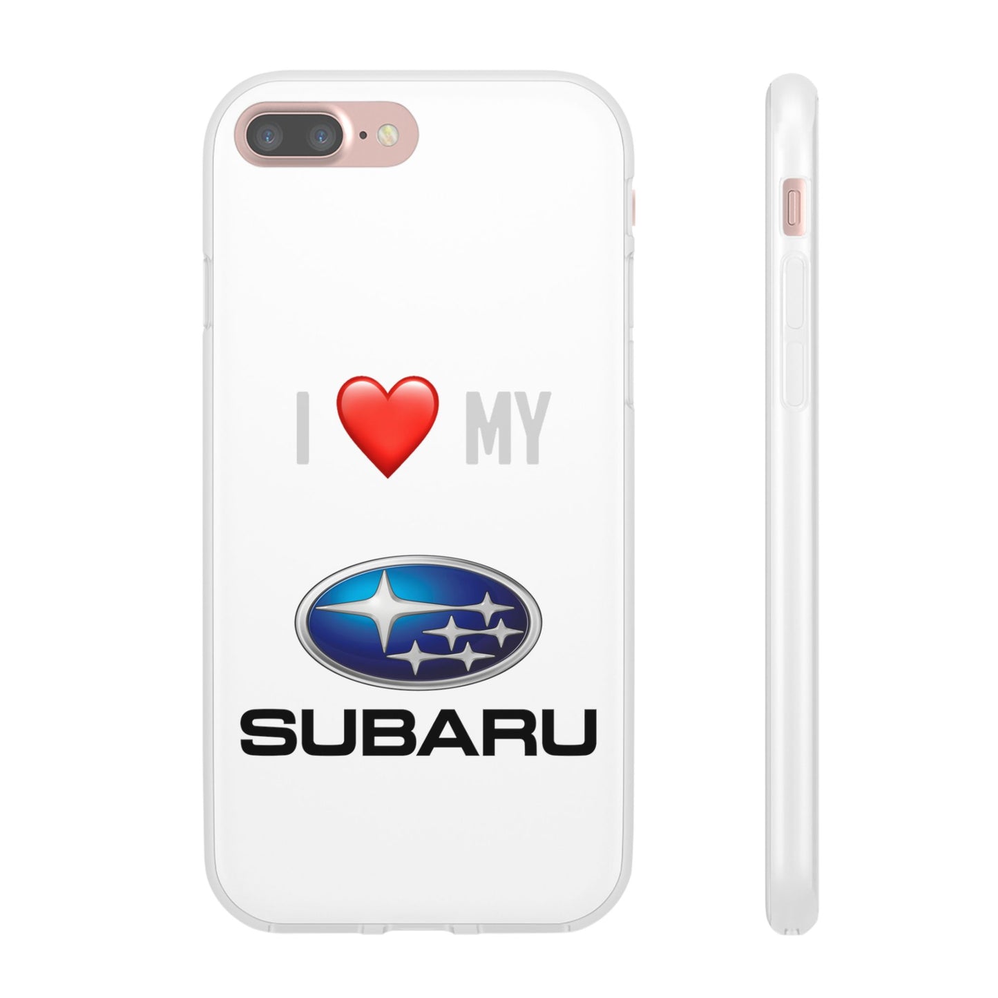 Subaru Phone Case - Flexible And Frosted TPU Plastic I Love My Subaru Phone Case