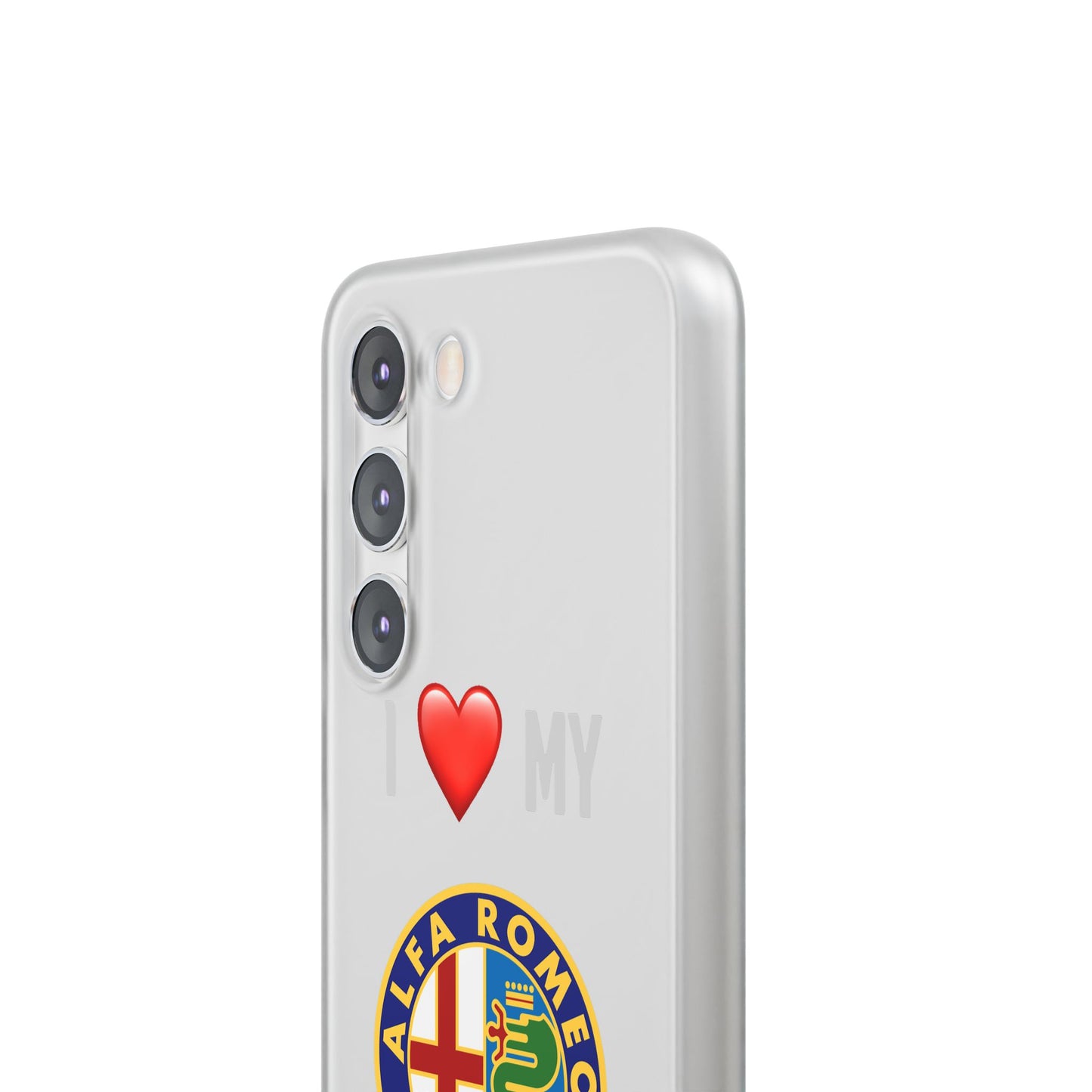Alfa Romeo Phone Case - Flexible And Frosted TPU Plastic I Love My Alfa Romeo Phone Case