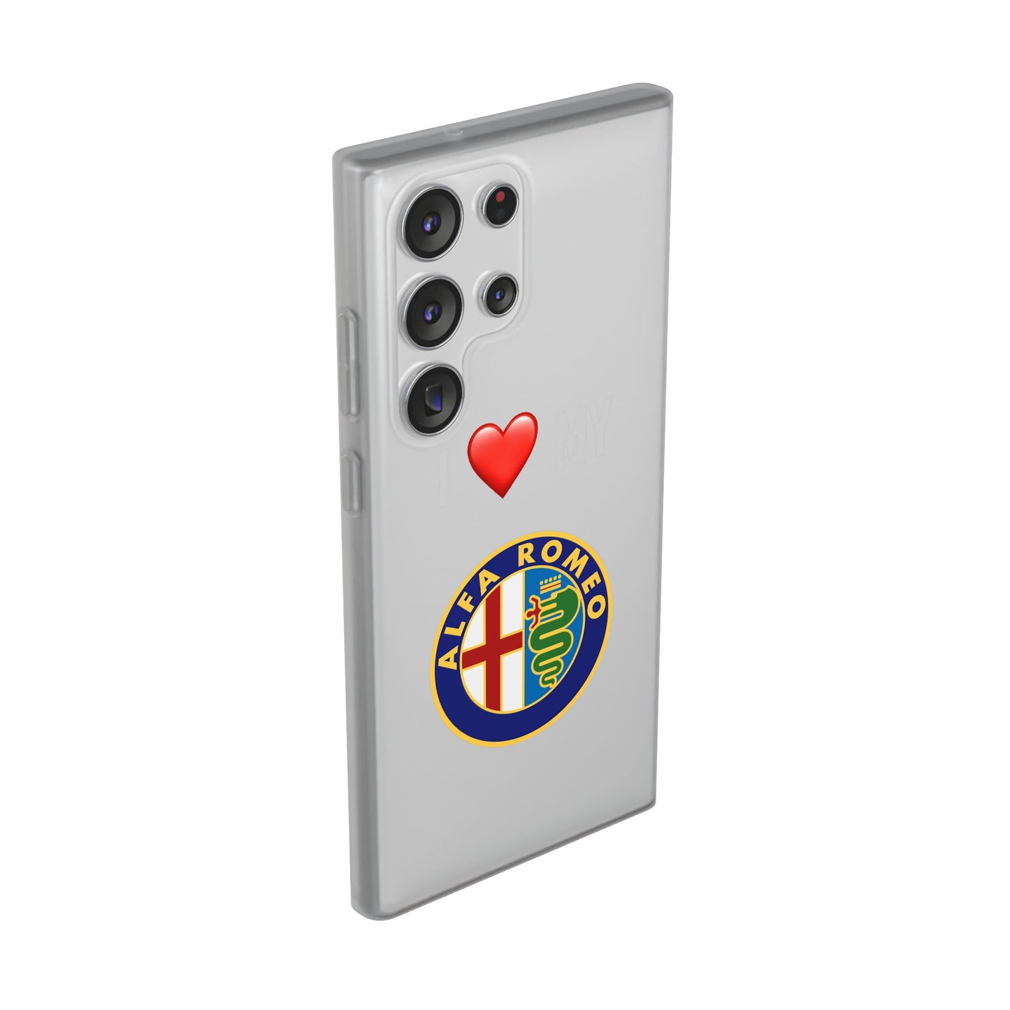 Alfa Romeo Phone Case - Flexible And Frosted TPU Plastic I Love My Alfa Romeo Phone Case