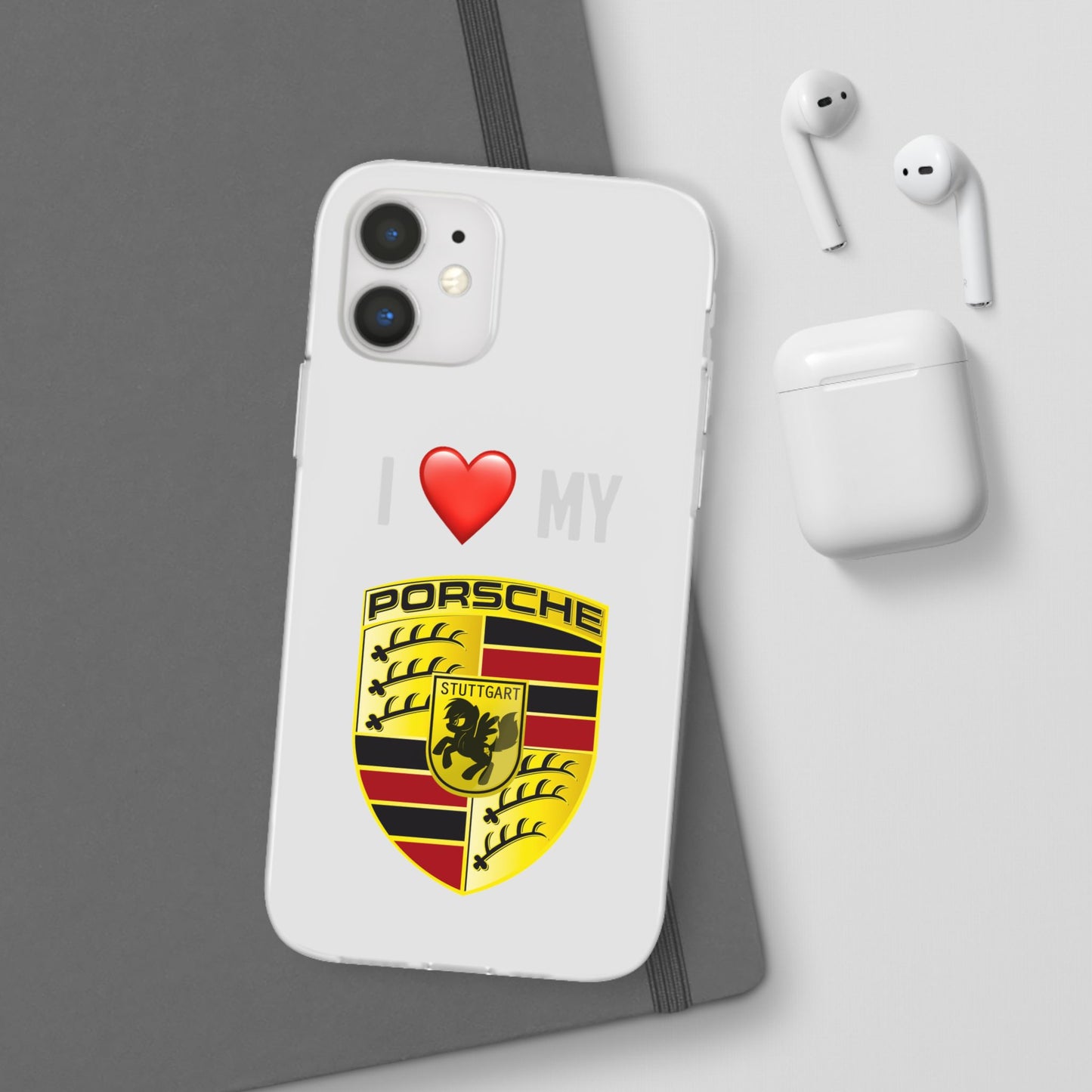 Porsche Phone Case - Flexible And Frosted TPU Plastic I Love My Porsche Phone Case