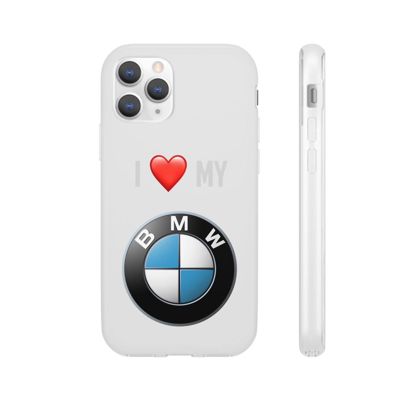 BMW Phone Case - Flexible And Frosted TPU Plastic I Love My BMW Phone Case