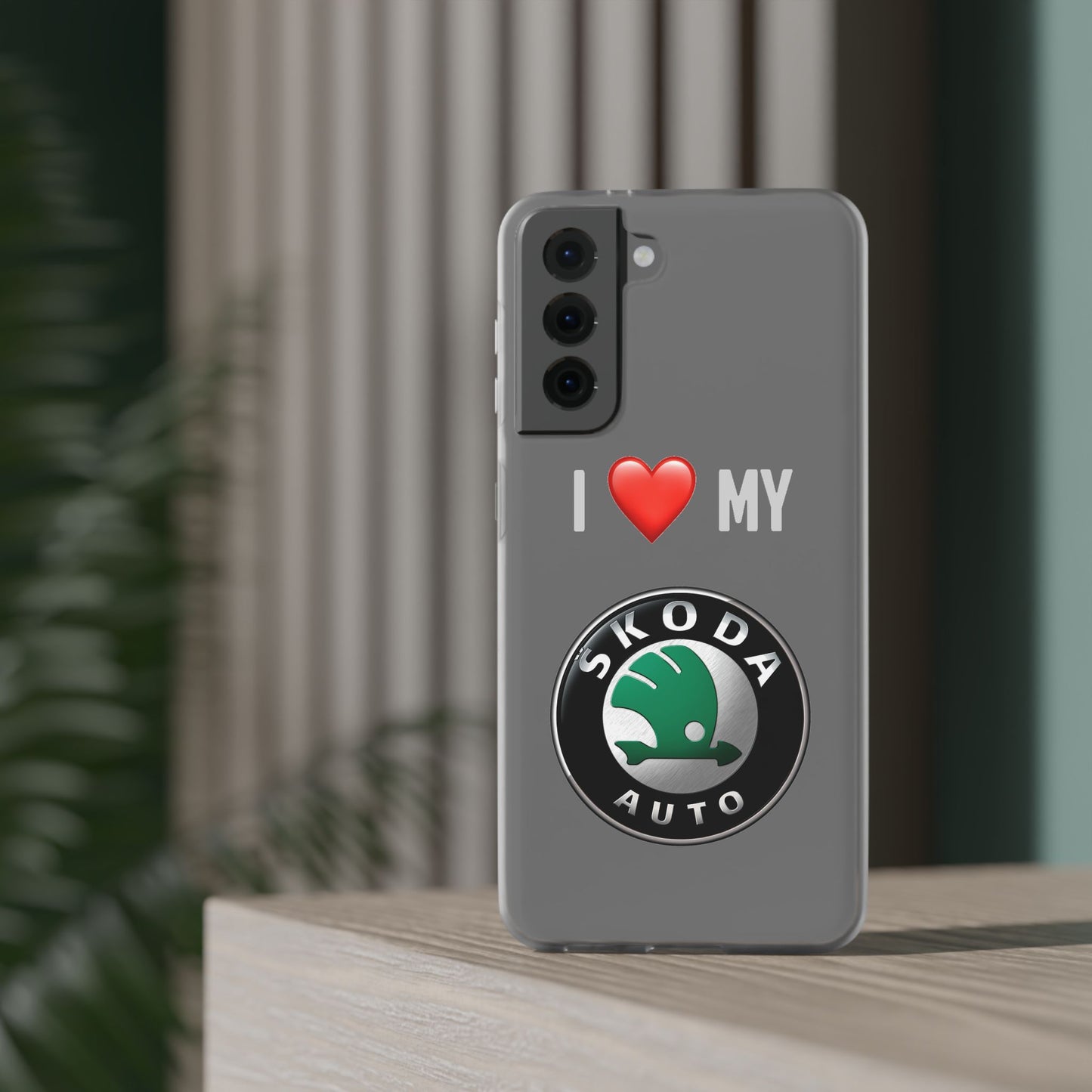 Skoda Phone Case - Flexible And Frosted TPU Plastic I Love My Skoda Phone Case