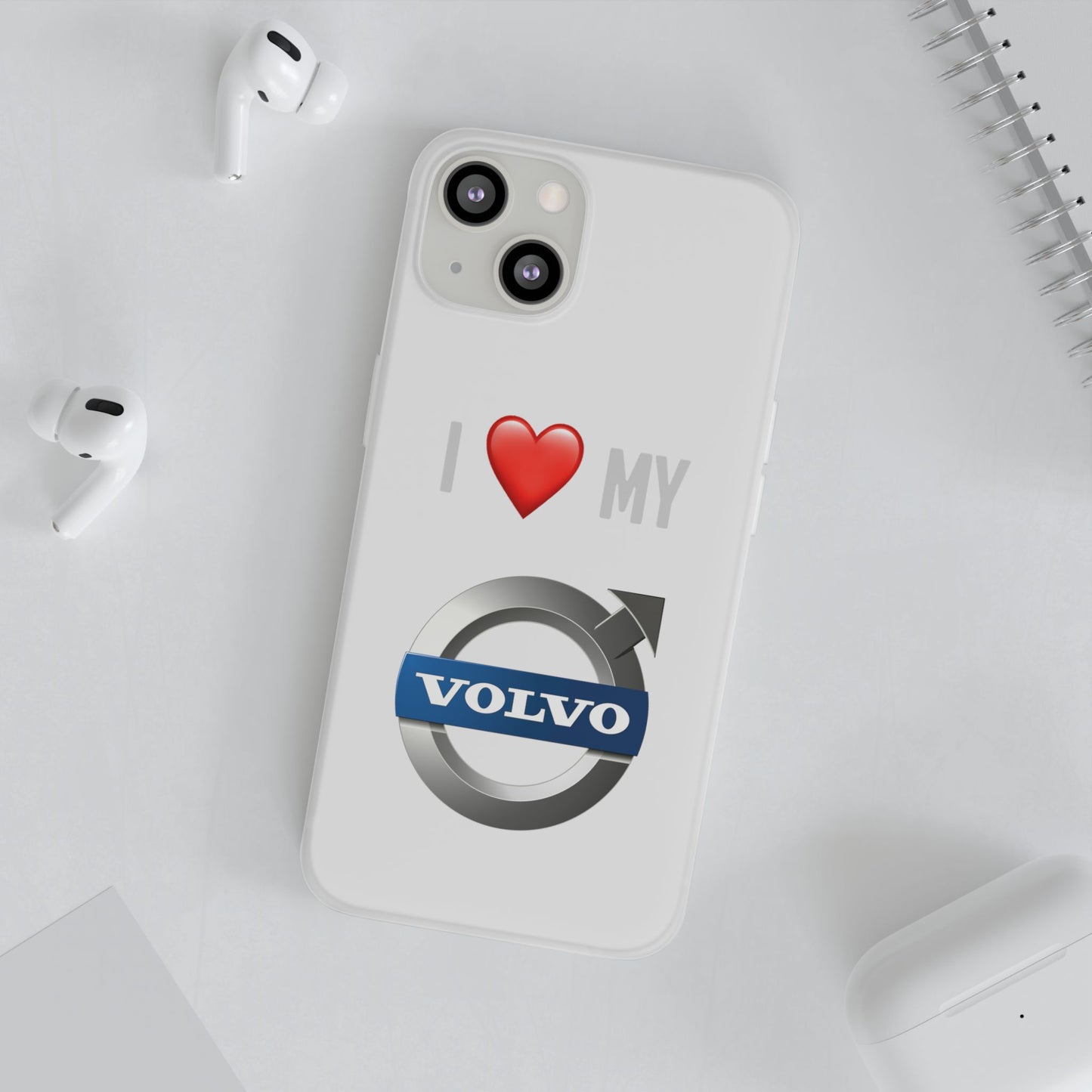 Volvo Phone Case - Flexible And Frosted TPU Plastic I Love My Volvo Phone Case