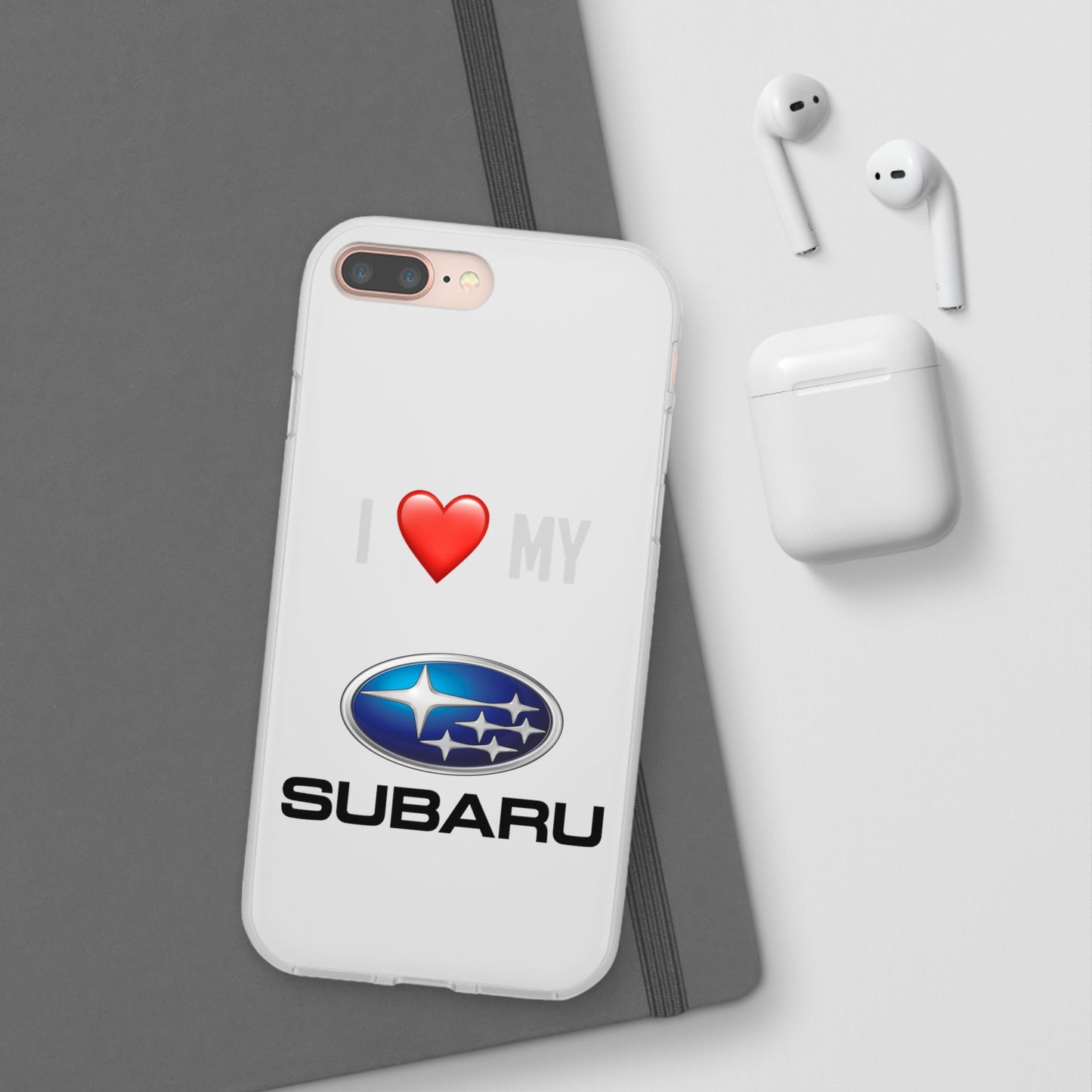 Subaru Phone Case - Flexible And Frosted TPU Plastic I Love My Subaru Phone Case