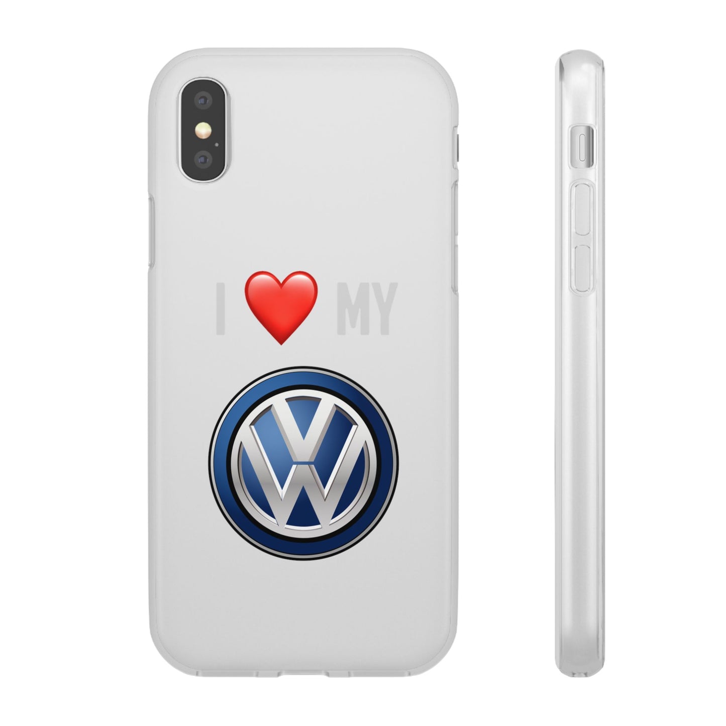 Volkswagen Phone Case - Flexible And Frosted TPU Plastic I Love My Volkswagen Phone Case