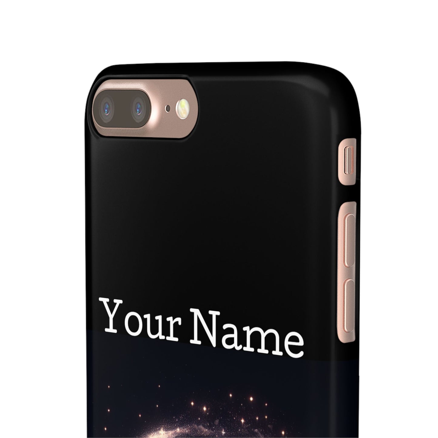 Leo Phone Case - Glossy Black Polycarbonate Snap Case Phone Protection