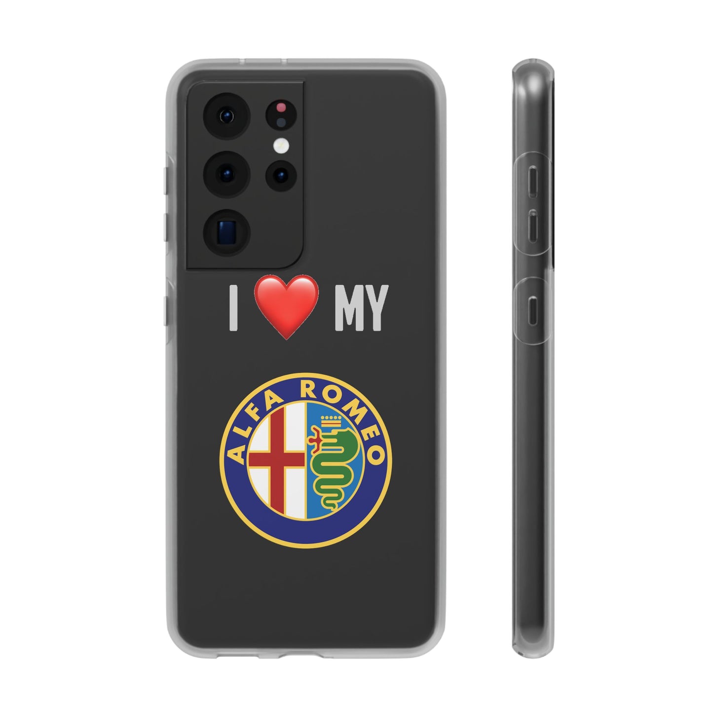 Alfa Romeo Phone Case - Flexible And Frosted TPU Plastic I Love My Alfa Romeo Phone Case