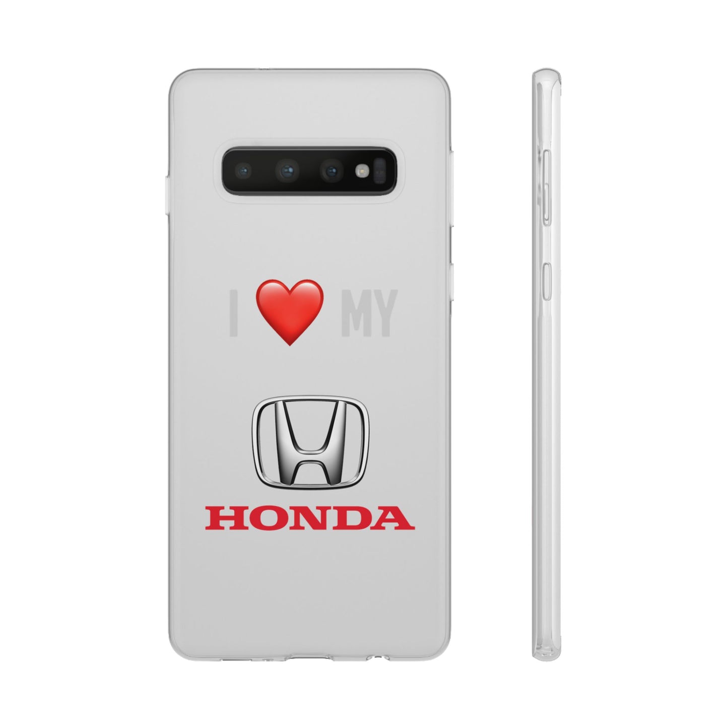 Honda Phone Case - Flexible And Frosted TPU Plastic I Love My Honda Phone Case