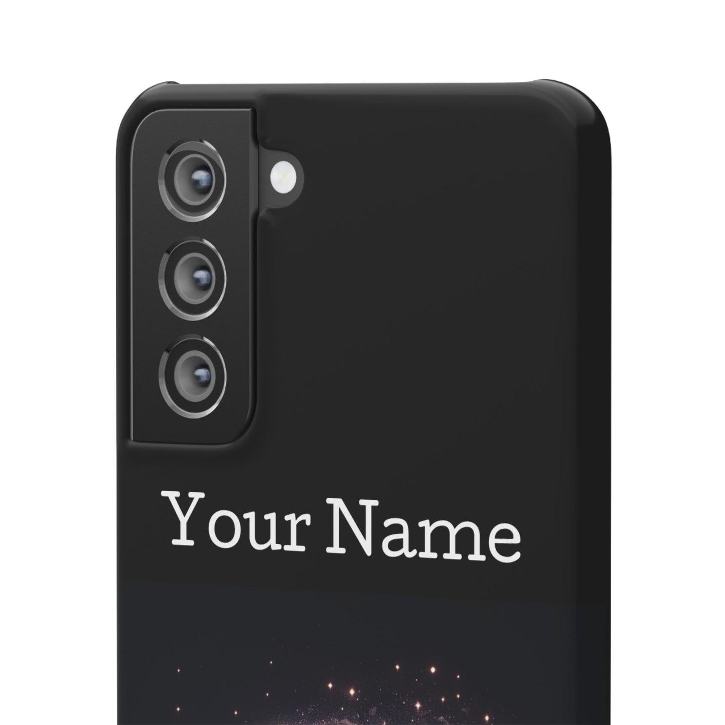 Leo Phone Case - Glossy Black Polycarbonate Snap Case Phone Protection