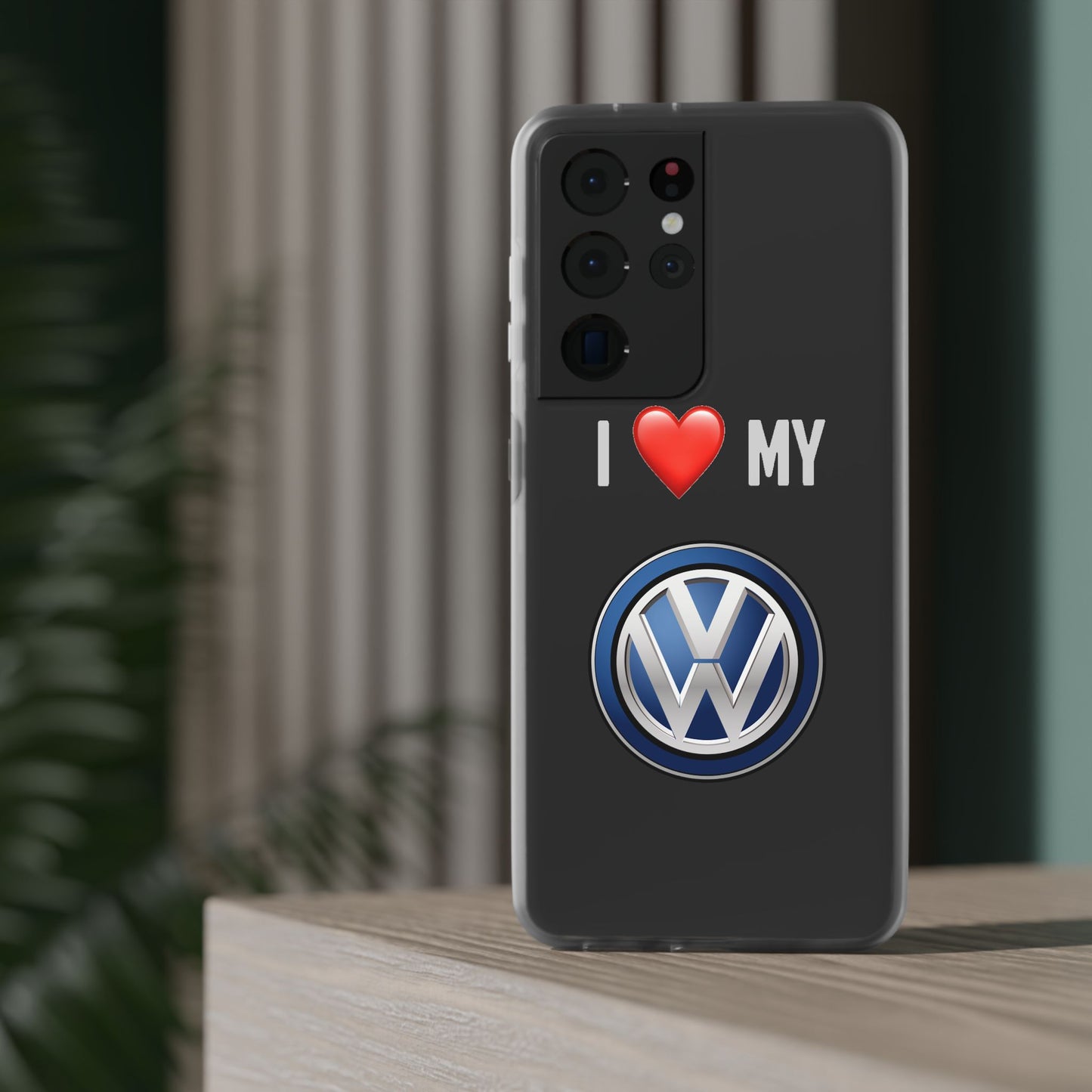 Volkswagen Phone Case - Flexible And Frosted TPU Plastic I Love My Volkswagen Phone Case