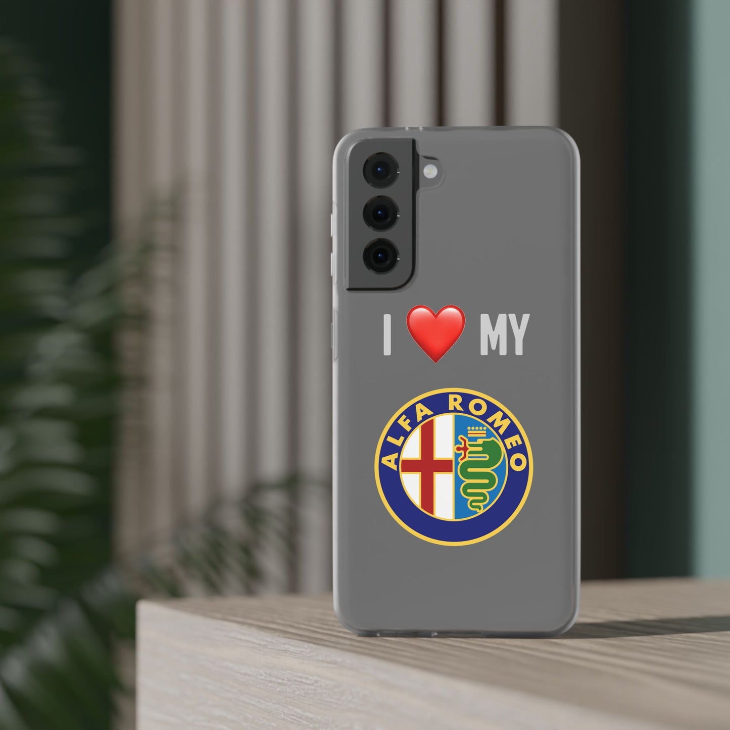 Alfa Romeo Phone Case - Flexible And Frosted TPU Plastic I Love My Alfa Romeo Phone Case