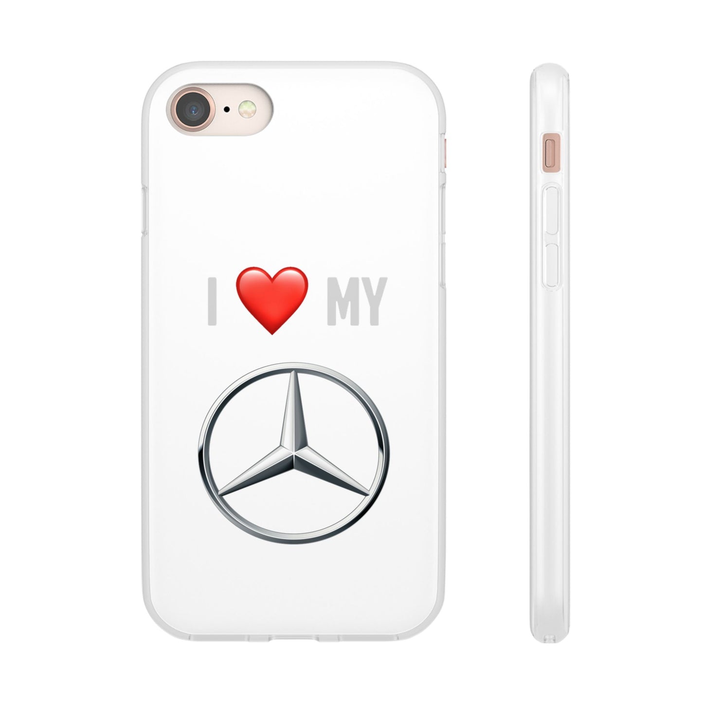 Mercedes Phone Case - Flexible And Frosted TPU Plastic I Love My Mercedes Phone Case