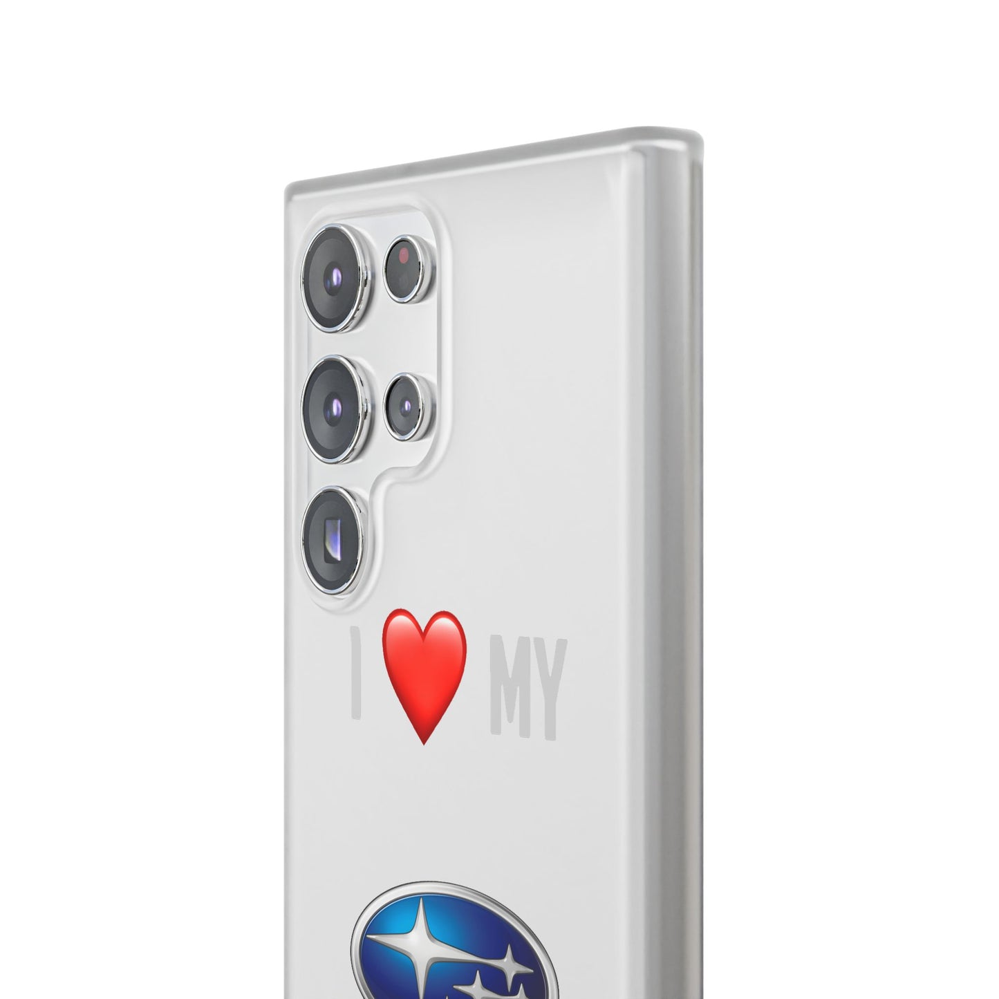 Subaru Phone Case - Flexible And Frosted TPU Plastic I Love My Subaru Phone Case