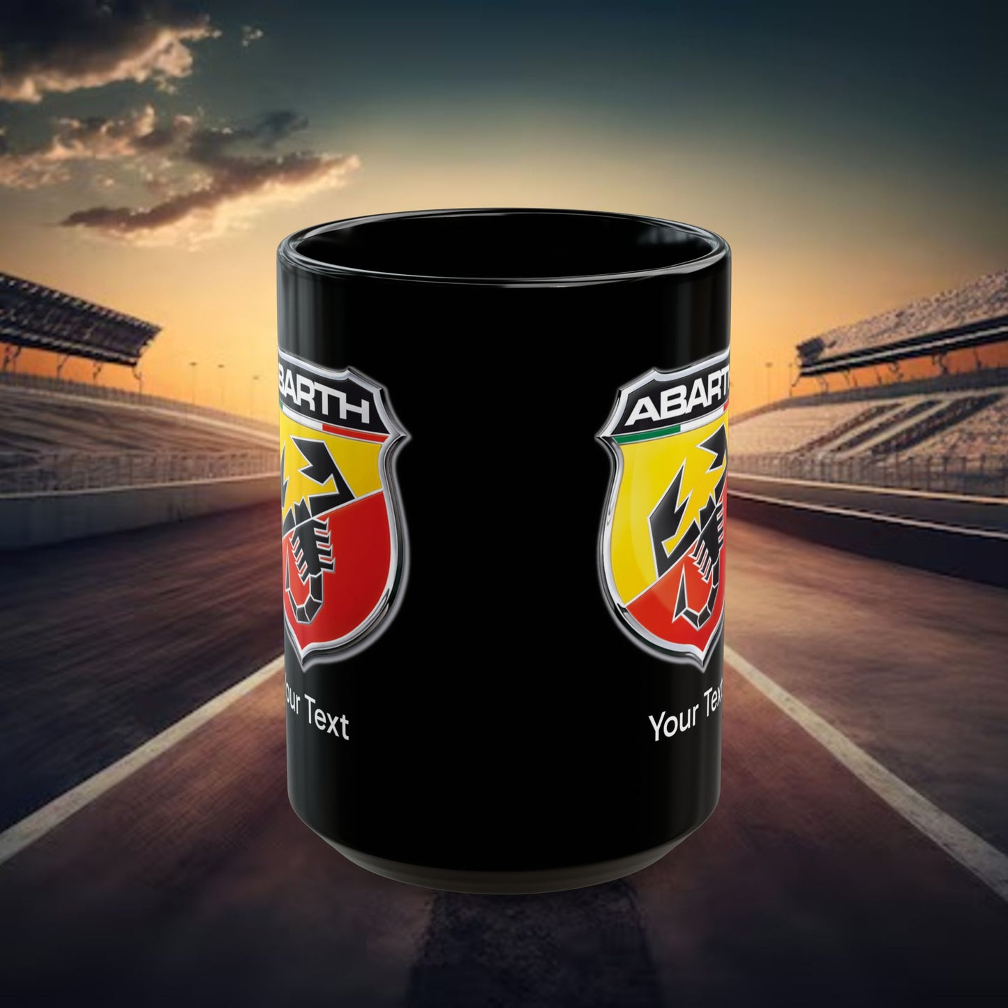 Abarth Mug (With or Without Personalisation) 11oz or 15oz. Perfect Gift
