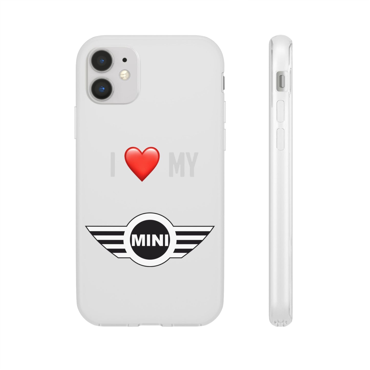 Mini Phone Case - Flexible And Frosted TPU Plastic I Love My Mini Phone Case