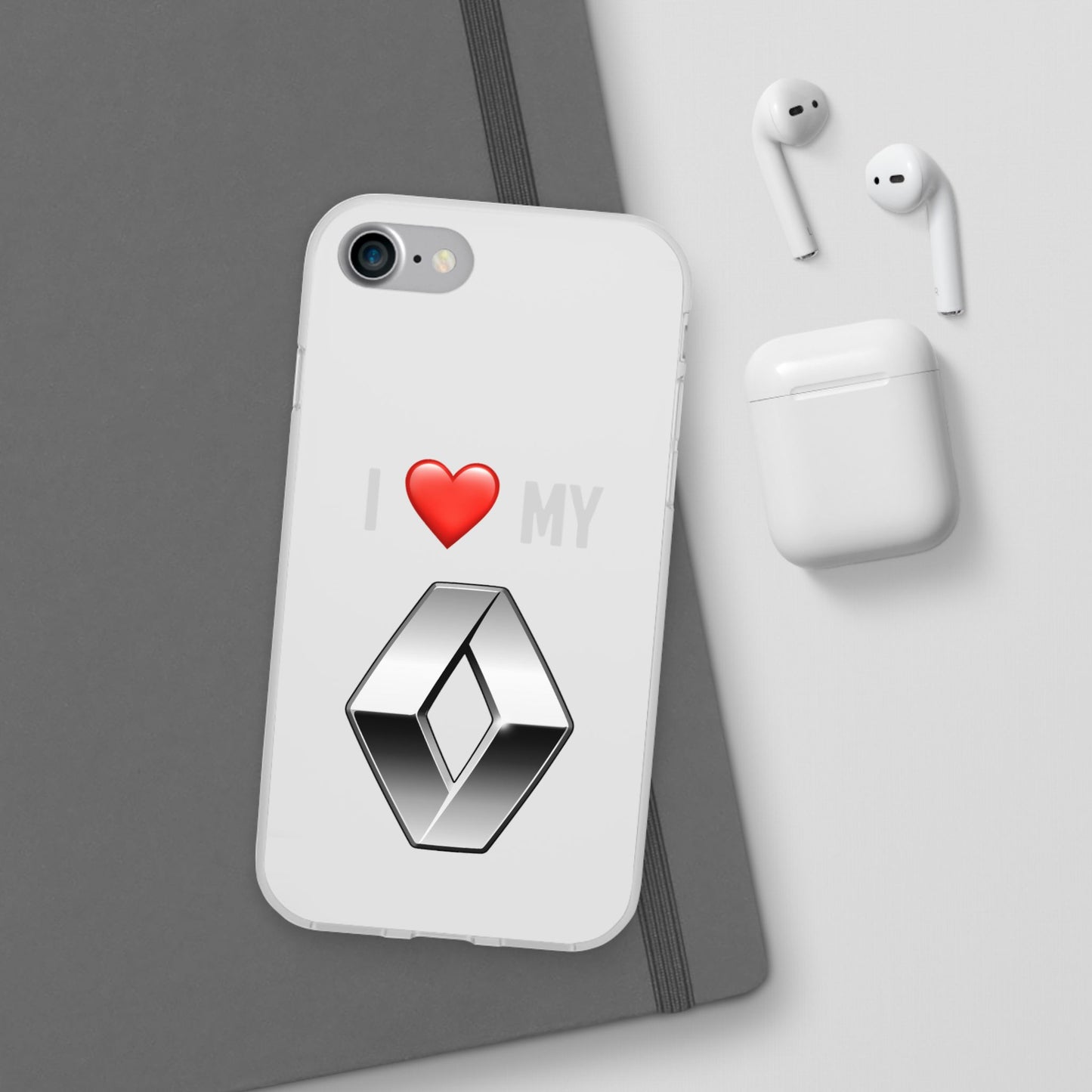 Renault Phone Case - Flexible And Frosted TPU Plastic I Love My Renault Phone Case