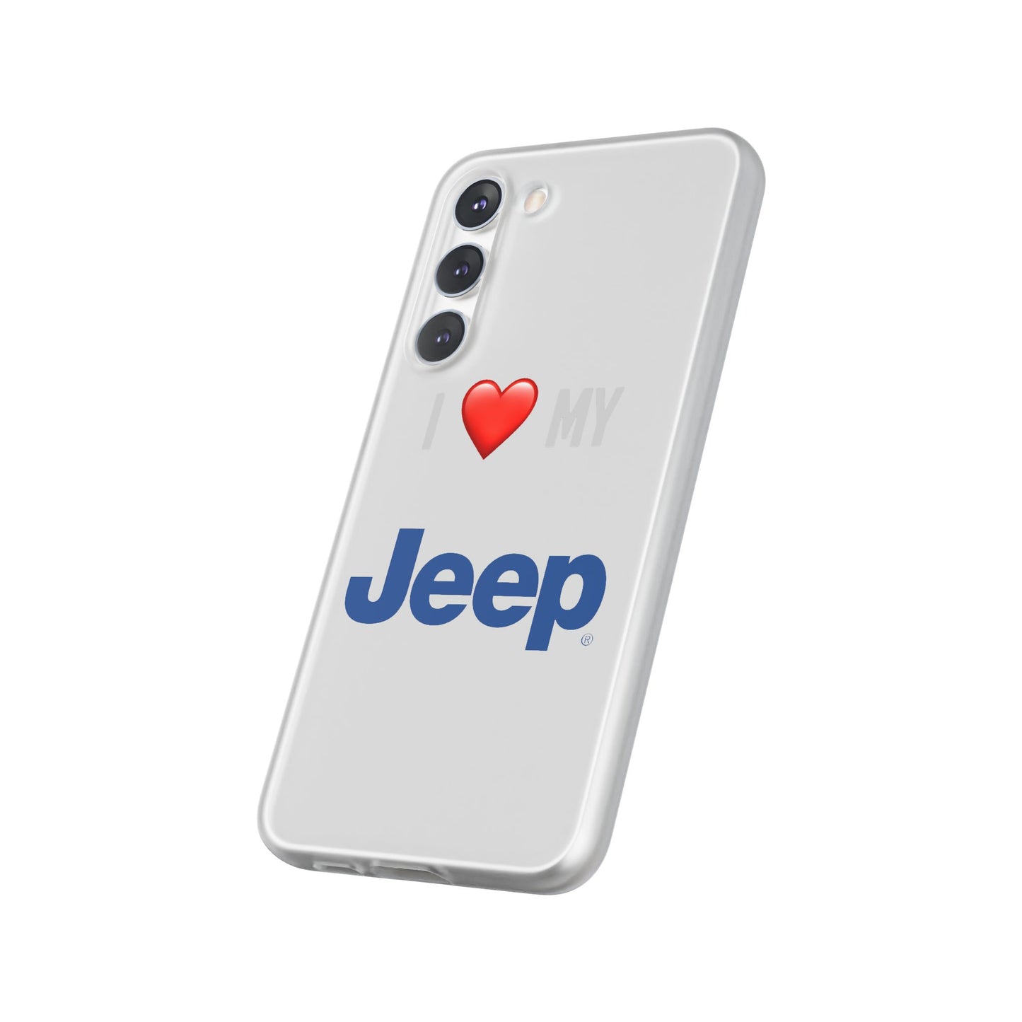 Jeep Phone Case - Flexible And Frosted TPU Plastic I Love My Jeep Phone Case