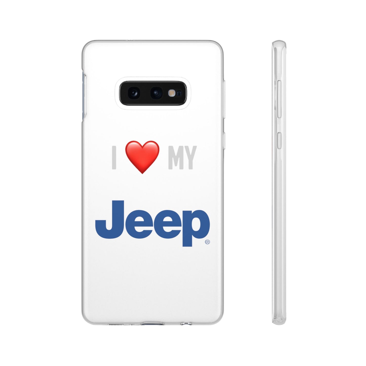 Jeep Phone Case - Flexible And Frosted TPU Plastic I Love My Jeep Phone Case