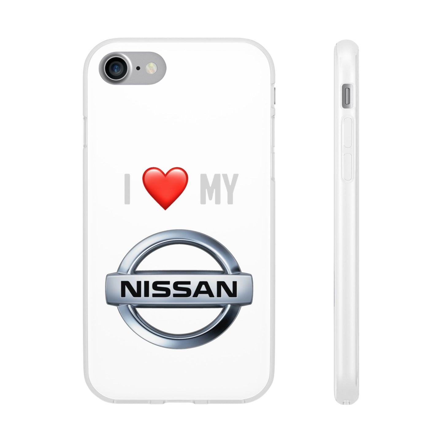 Nissan Phone Case - Flexible And Frosted TPU Plastic I Love My Nissan Phone Case
