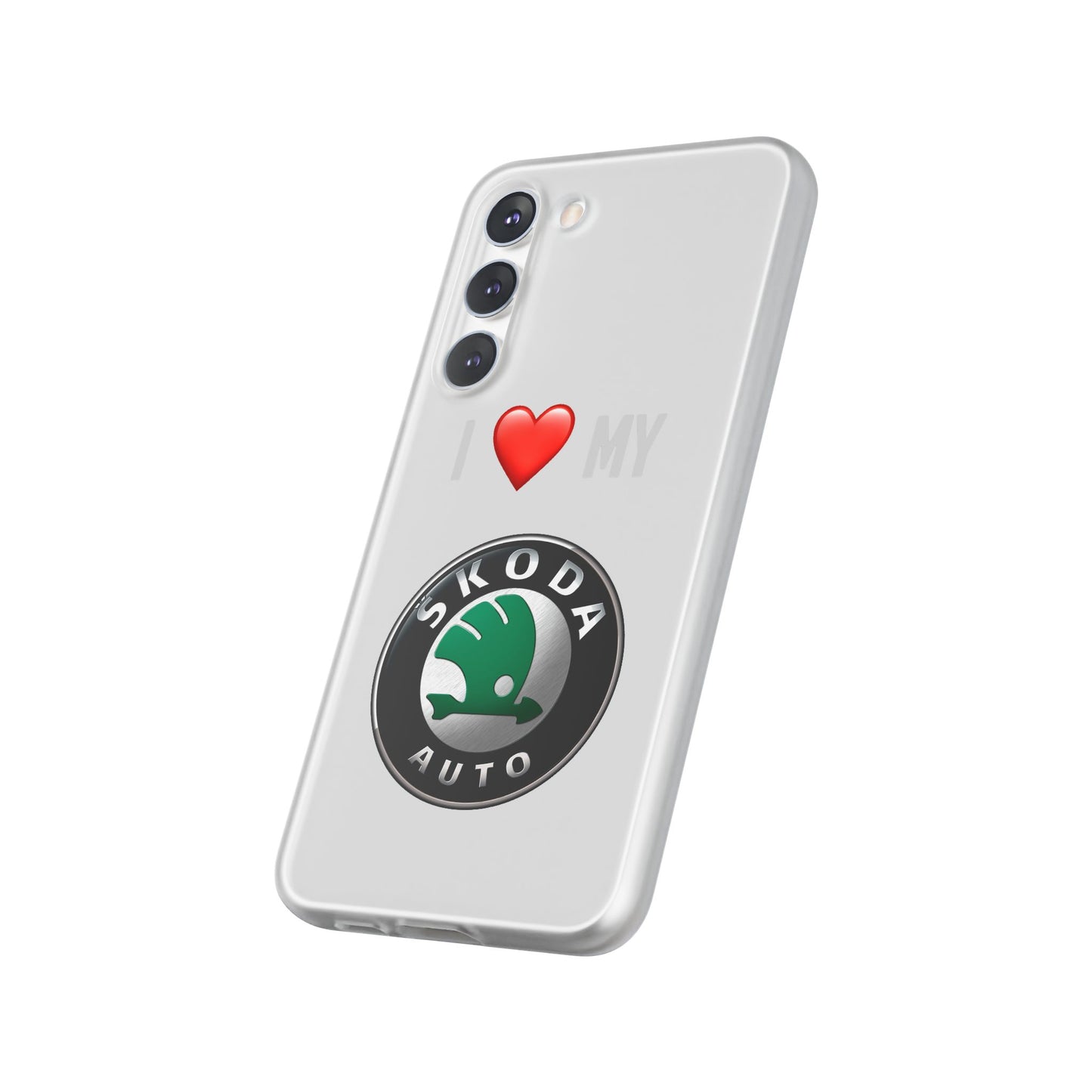 Skoda Phone Case - Flexible And Frosted TPU Plastic I Love My Skoda Phone Case