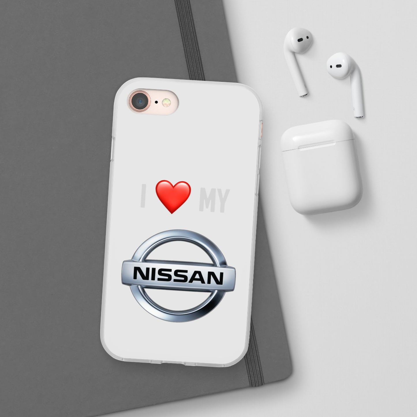 Nissan Phone Case - Flexible And Frosted TPU Plastic I Love My Nissan Phone Case