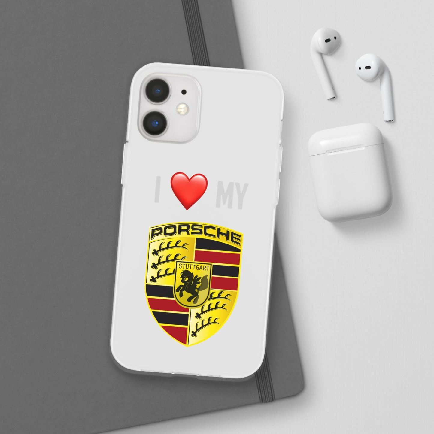 Porsche Phone Case - Flexible And Frosted TPU Plastic I Love My Porsche Phone Case