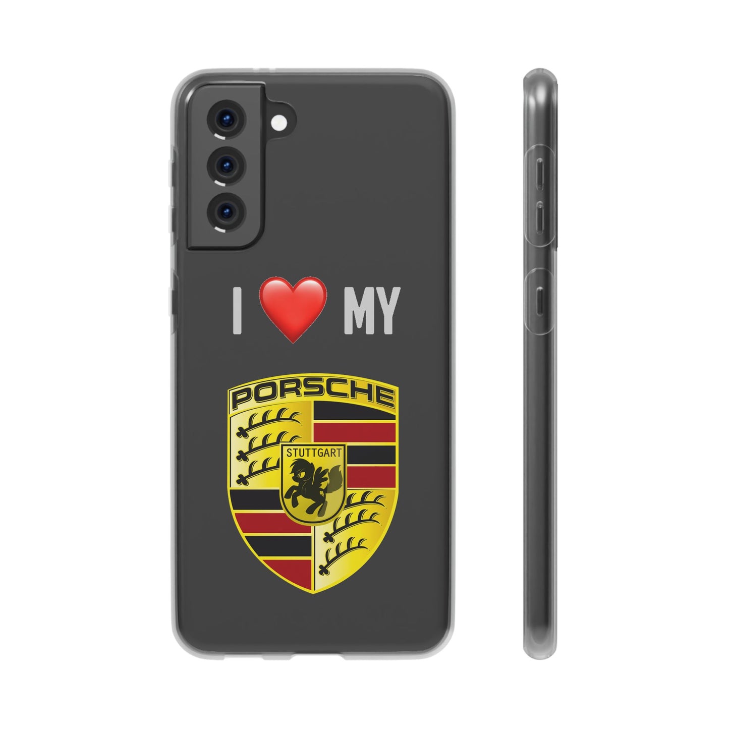 Porsche Phone Case - Flexible And Frosted TPU Plastic I Love My Porsche Phone Case