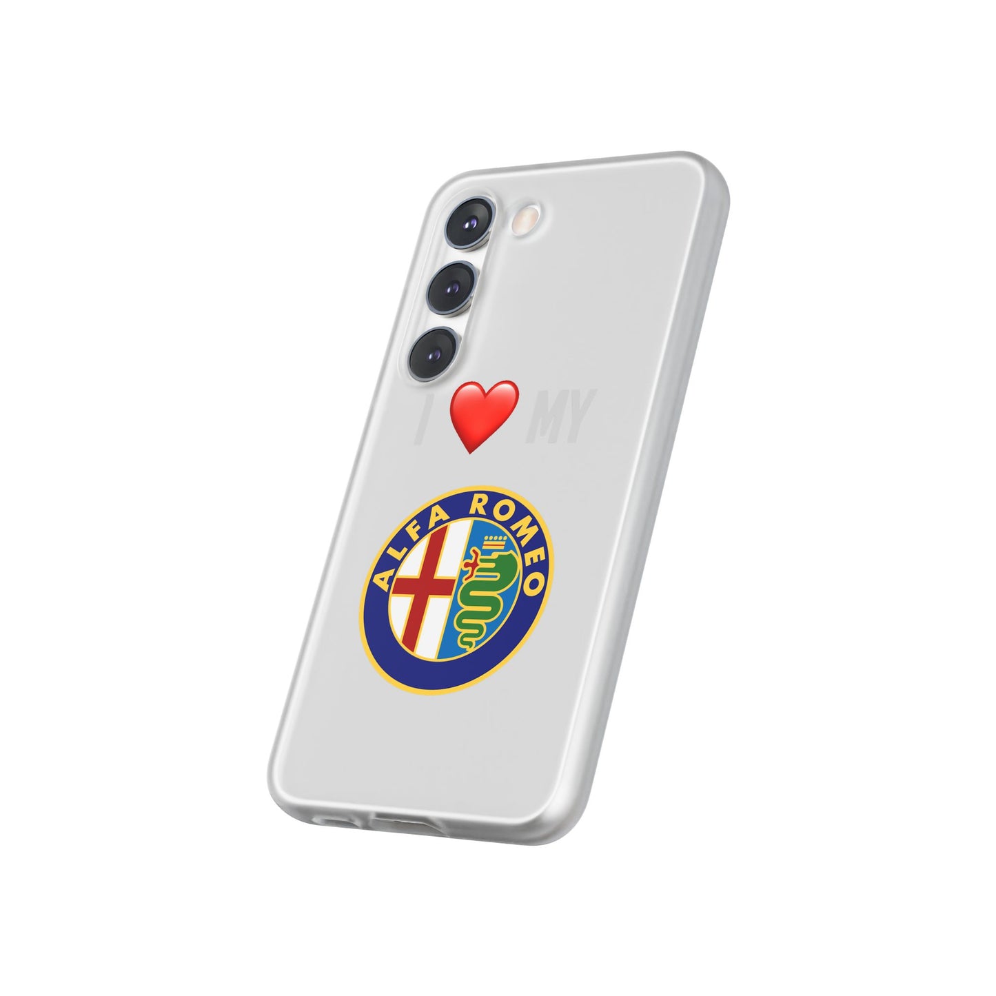 Alfa Romeo Phone Case - Flexible And Frosted TPU Plastic I Love My Alfa Romeo Phone Case