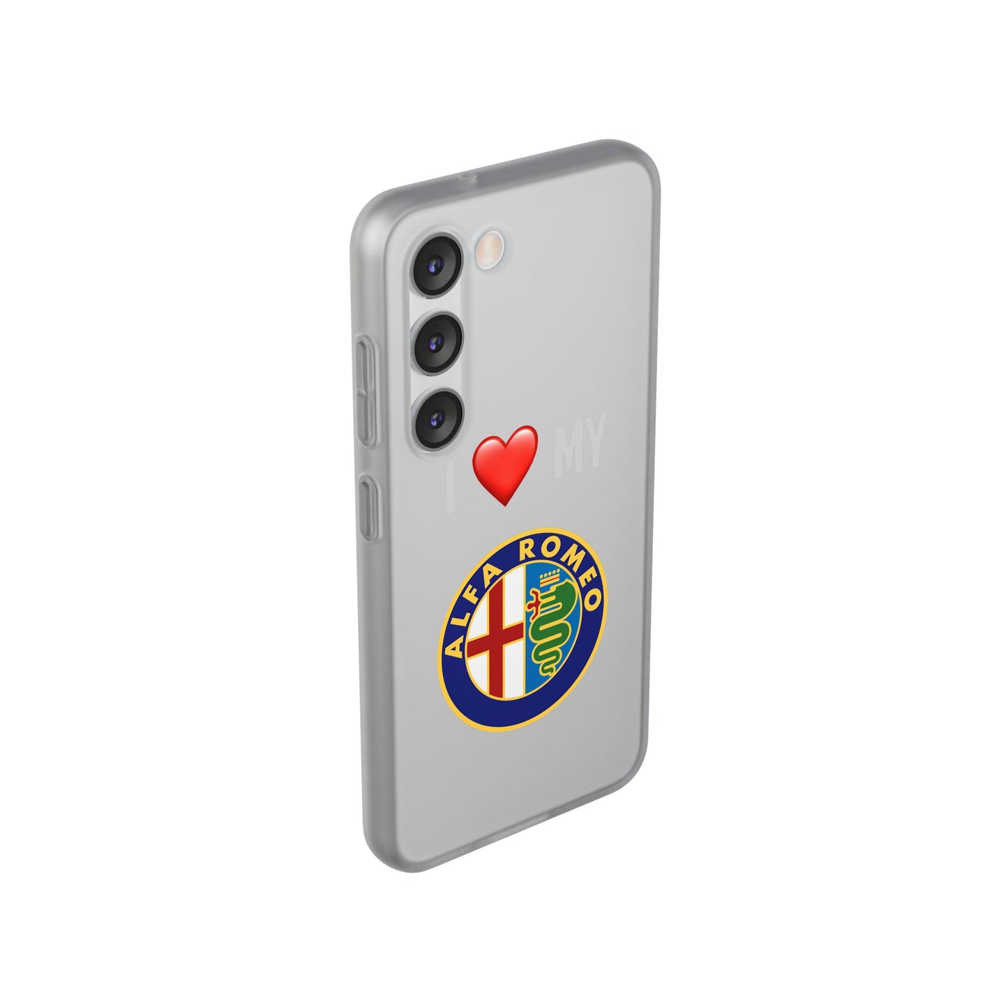 Alfa Romeo Phone Case - Flexible And Frosted TPU Plastic I Love My Alfa Romeo Phone Case