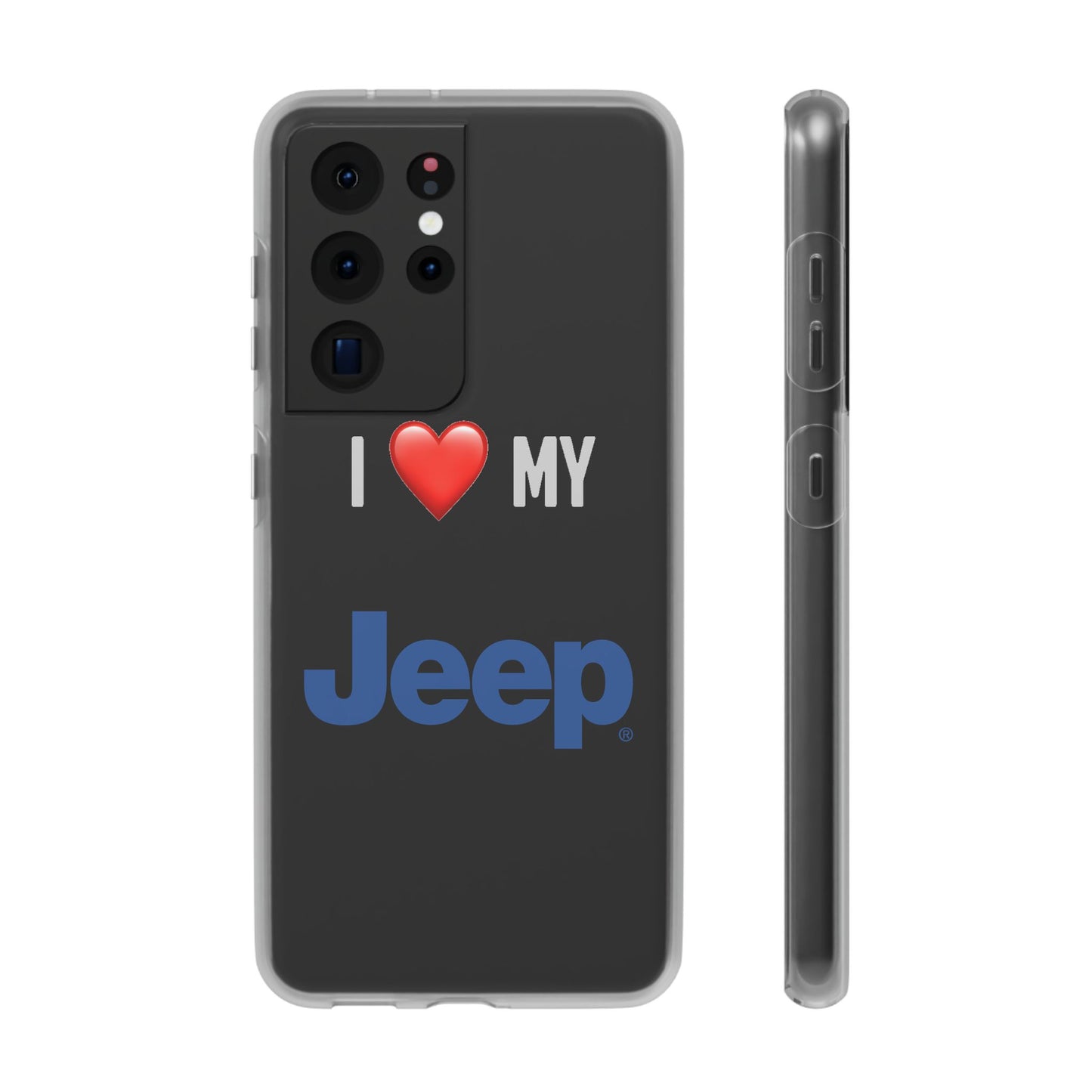 Jeep Phone Case - Flexible And Frosted TPU Plastic I Love My Jeep Phone Case