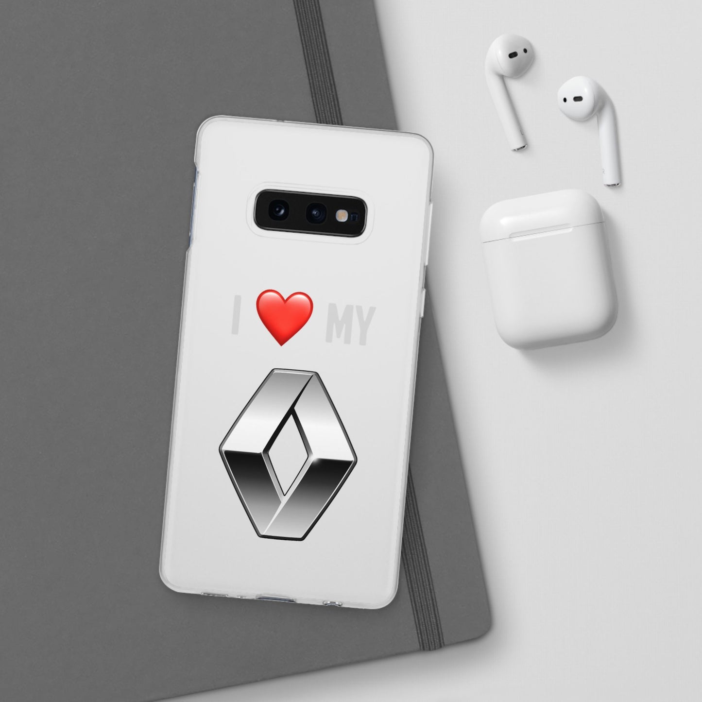 Renault Phone Case - Flexible And Frosted TPU Plastic I Love My Renault Phone Case