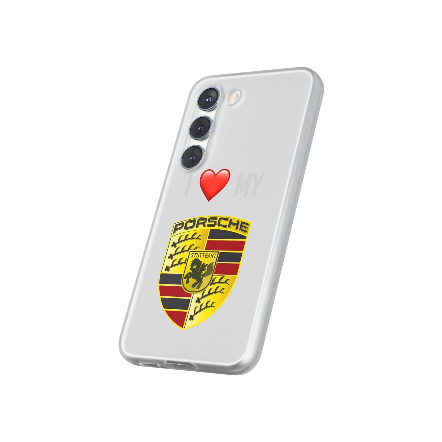 Porsche Phone Case - Flexible And Frosted TPU Plastic I Love My Porsche Phone Case