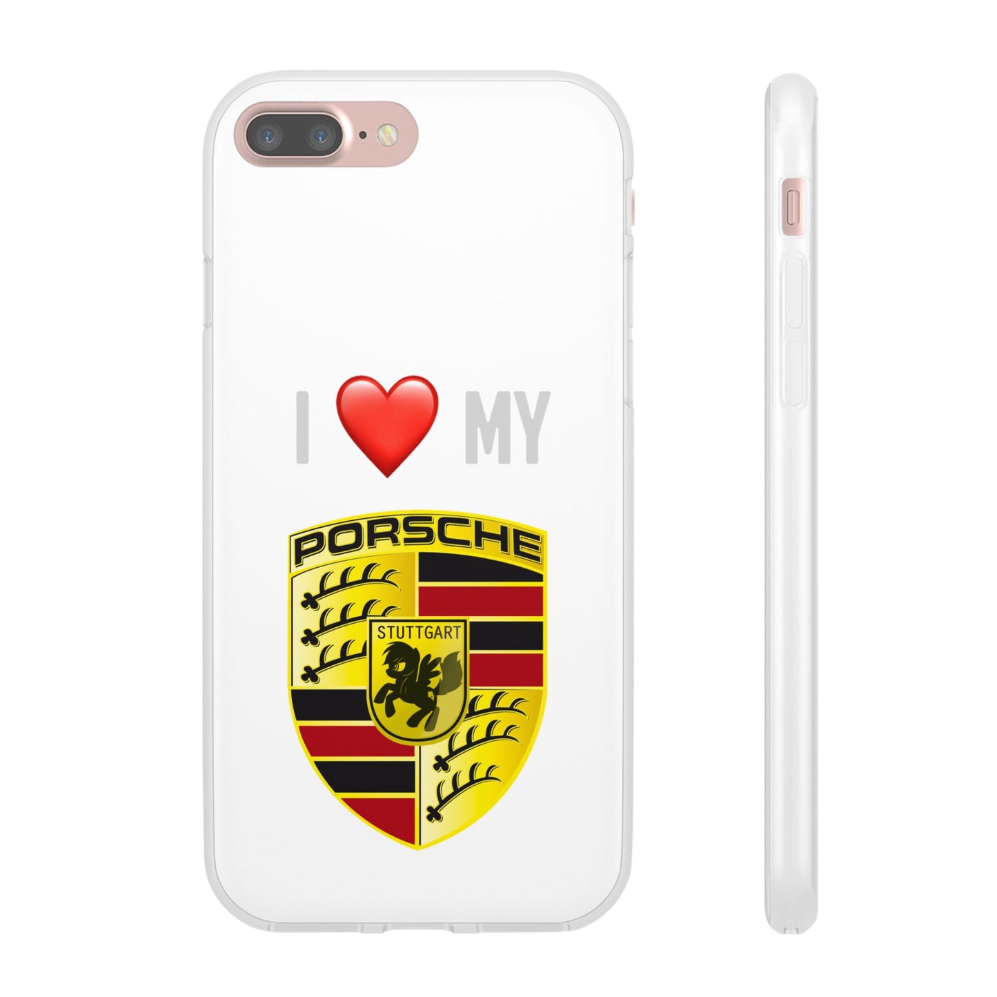 Porsche Phone Case - Flexible And Frosted TPU Plastic I Love My Porsche Phone Case