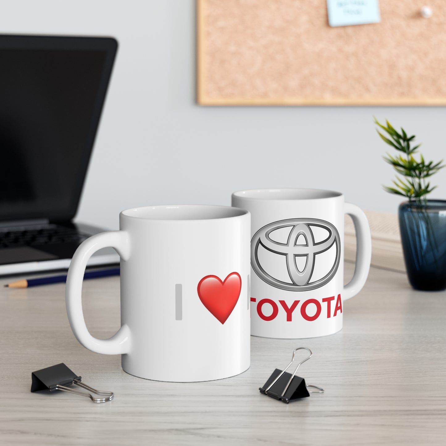 Toyota  - I Love my Toyota White Ceramic Coffee Cup 11oz, 15oz