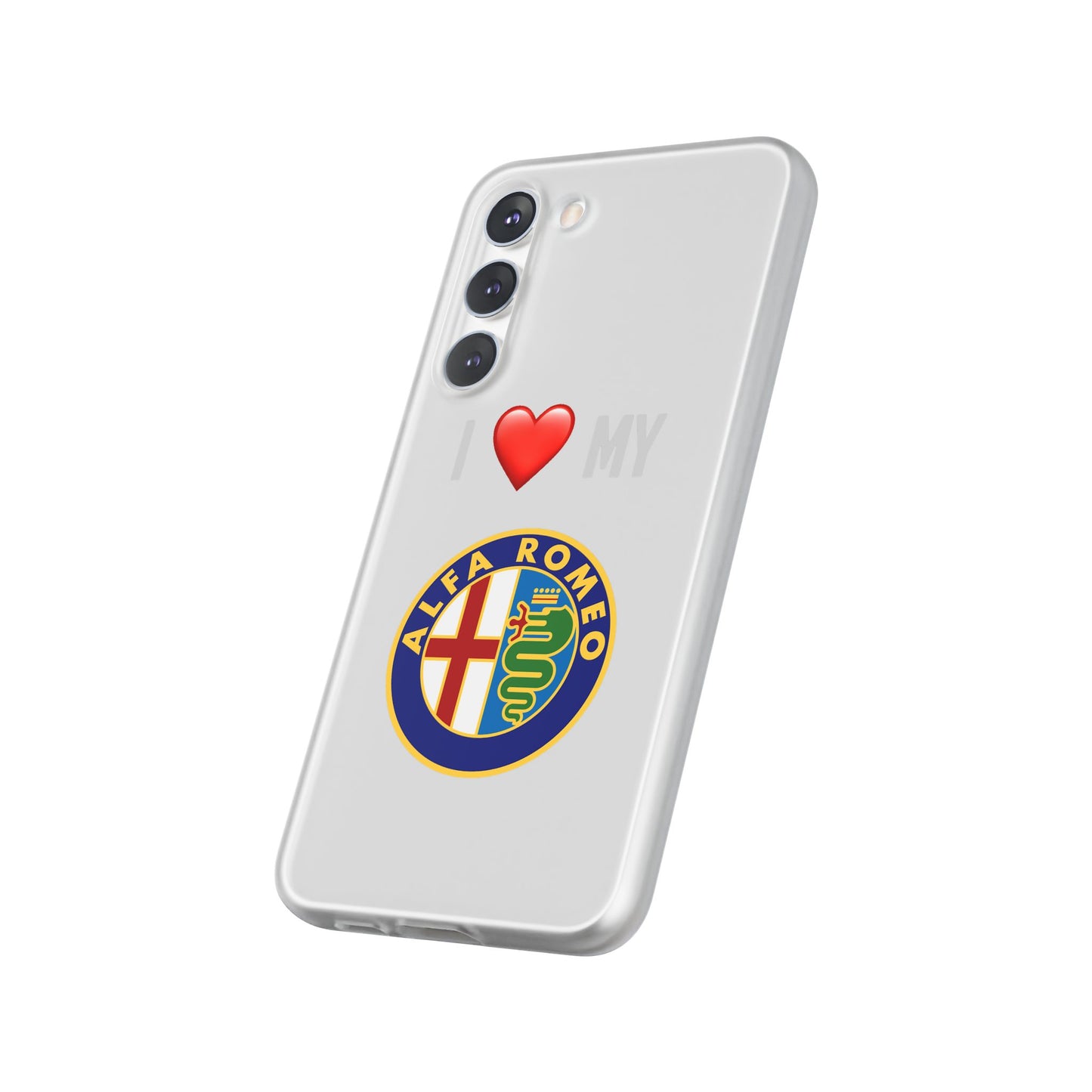 Alfa Romeo Phone Case - Flexible And Frosted TPU Plastic I Love My Alfa Romeo Phone Case
