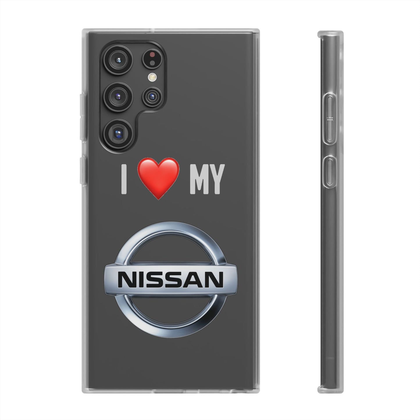 Nissan Phone Case - Flexible And Frosted TPU Plastic I Love My Nissan Phone Case