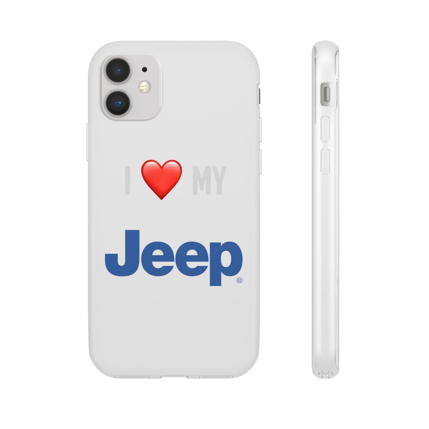 Jeep Phone Case - Flexible And Frosted TPU Plastic I Love My Jeep Phone Case