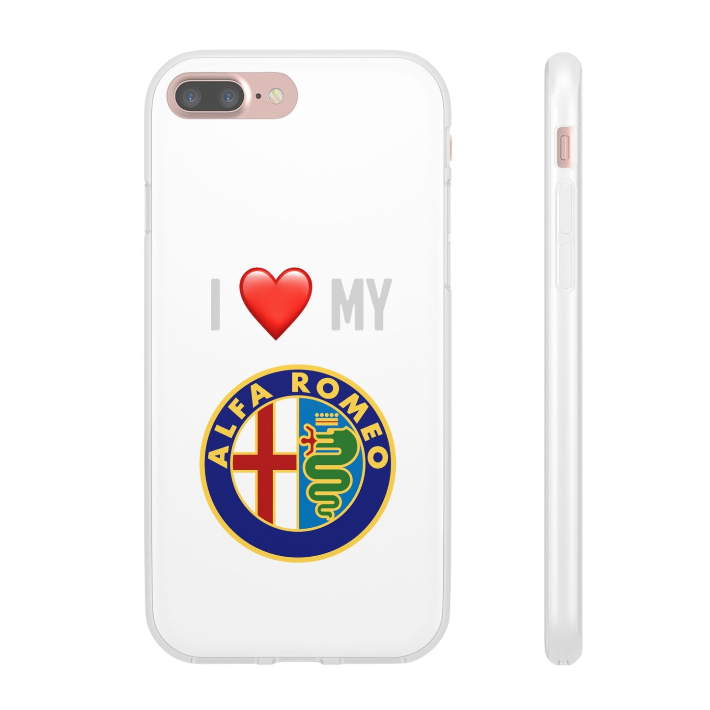Alfa Romeo Phone Case - Flexible And Frosted TPU Plastic I Love My Alfa Romeo Phone Case