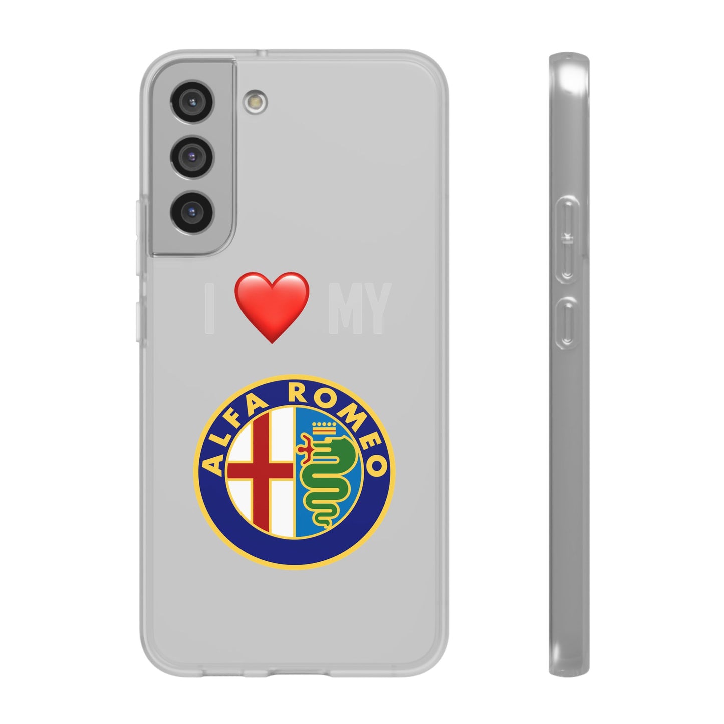 Alfa Romeo Phone Case - Flexible And Frosted TPU Plastic I Love My Alfa Romeo Phone Case