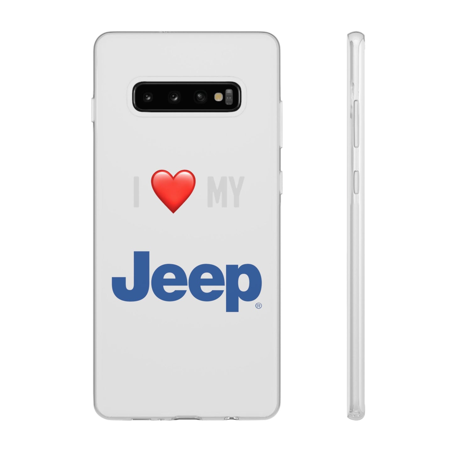 Jeep Phone Case - Flexible And Frosted TPU Plastic I Love My Jeep Phone Case
