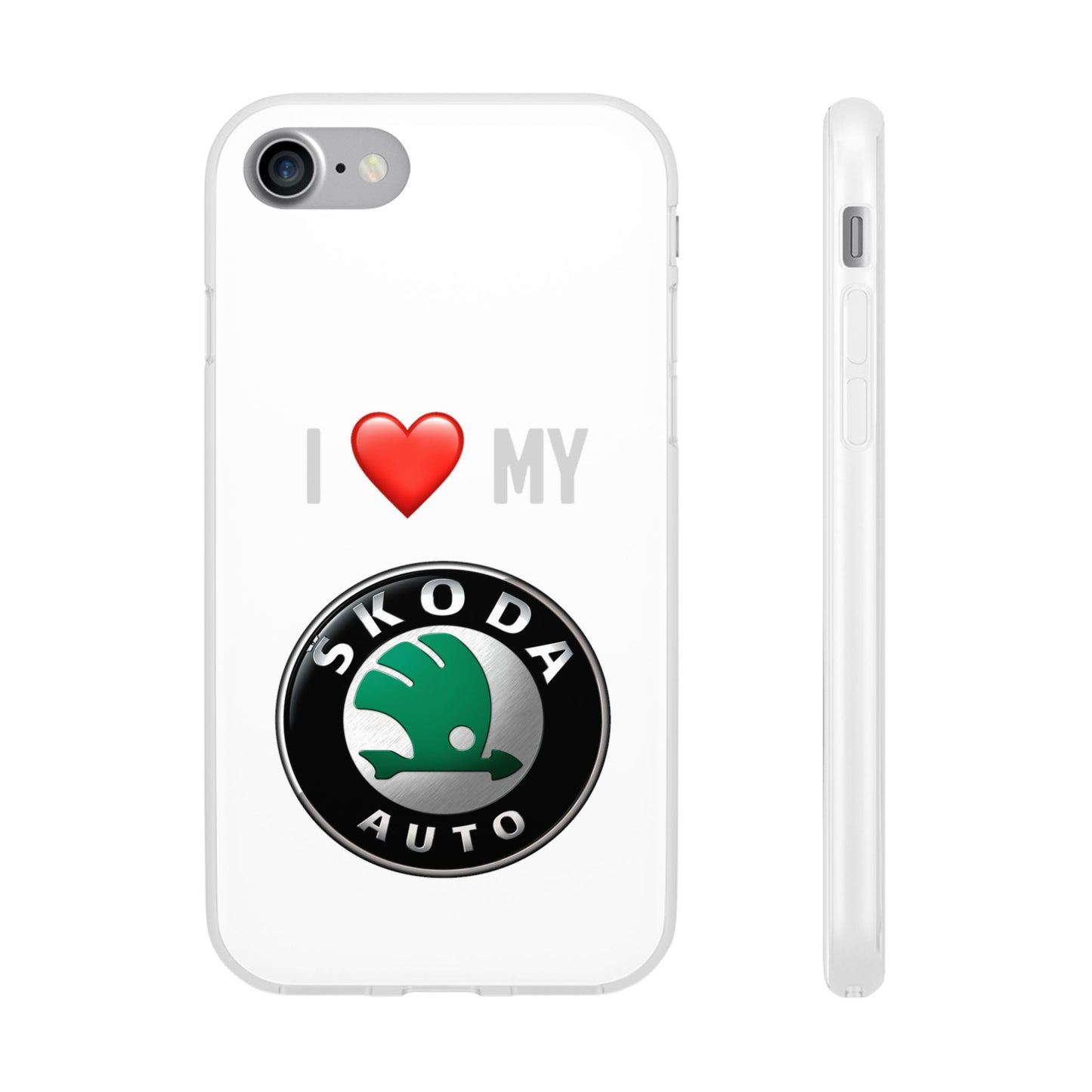 Skoda Phone Case - Flexible And Frosted TPU Plastic I Love My Skoda Phone Case