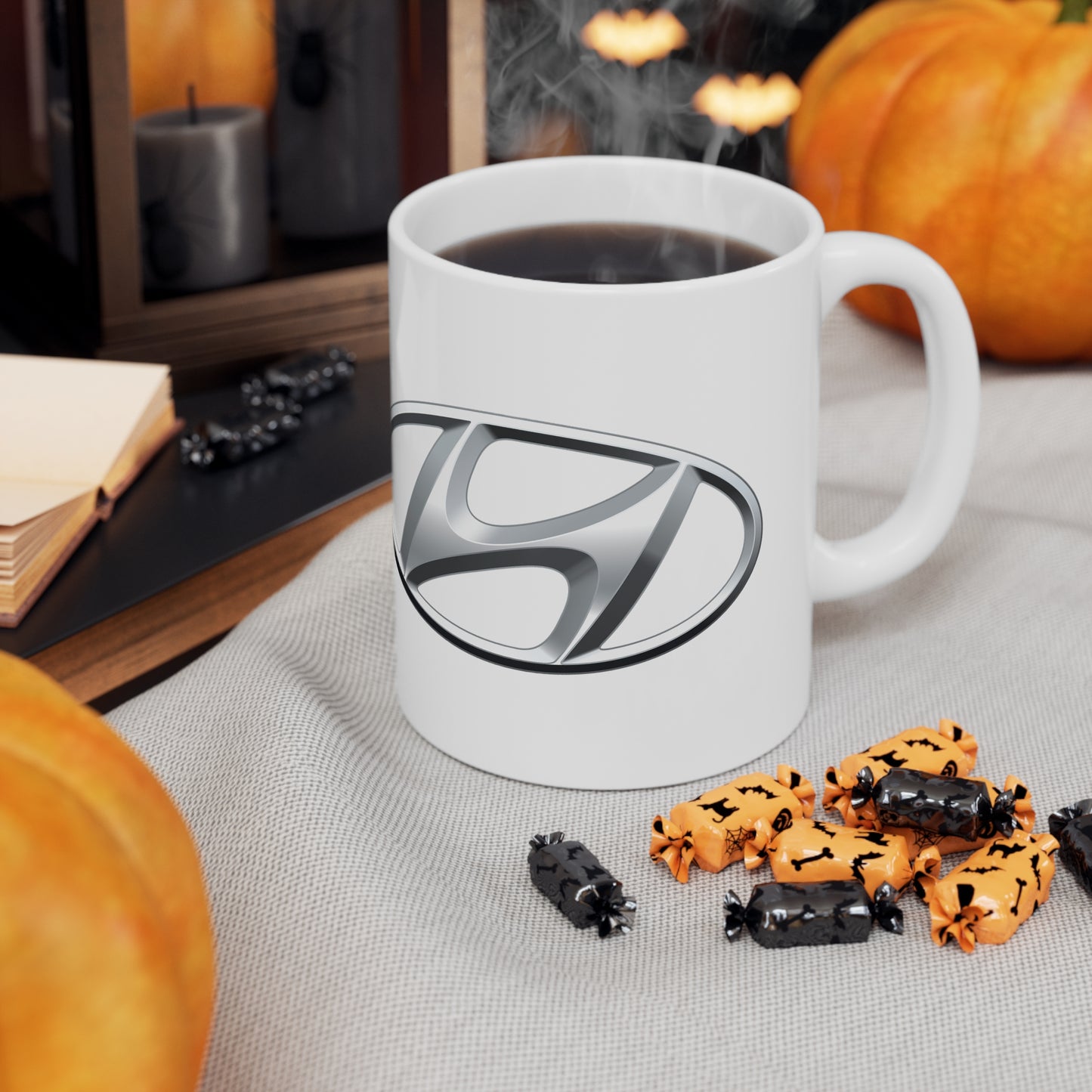Hyundai  - I Love my Hyundai White Ceramic Coffee Cup 11oz, 15oz