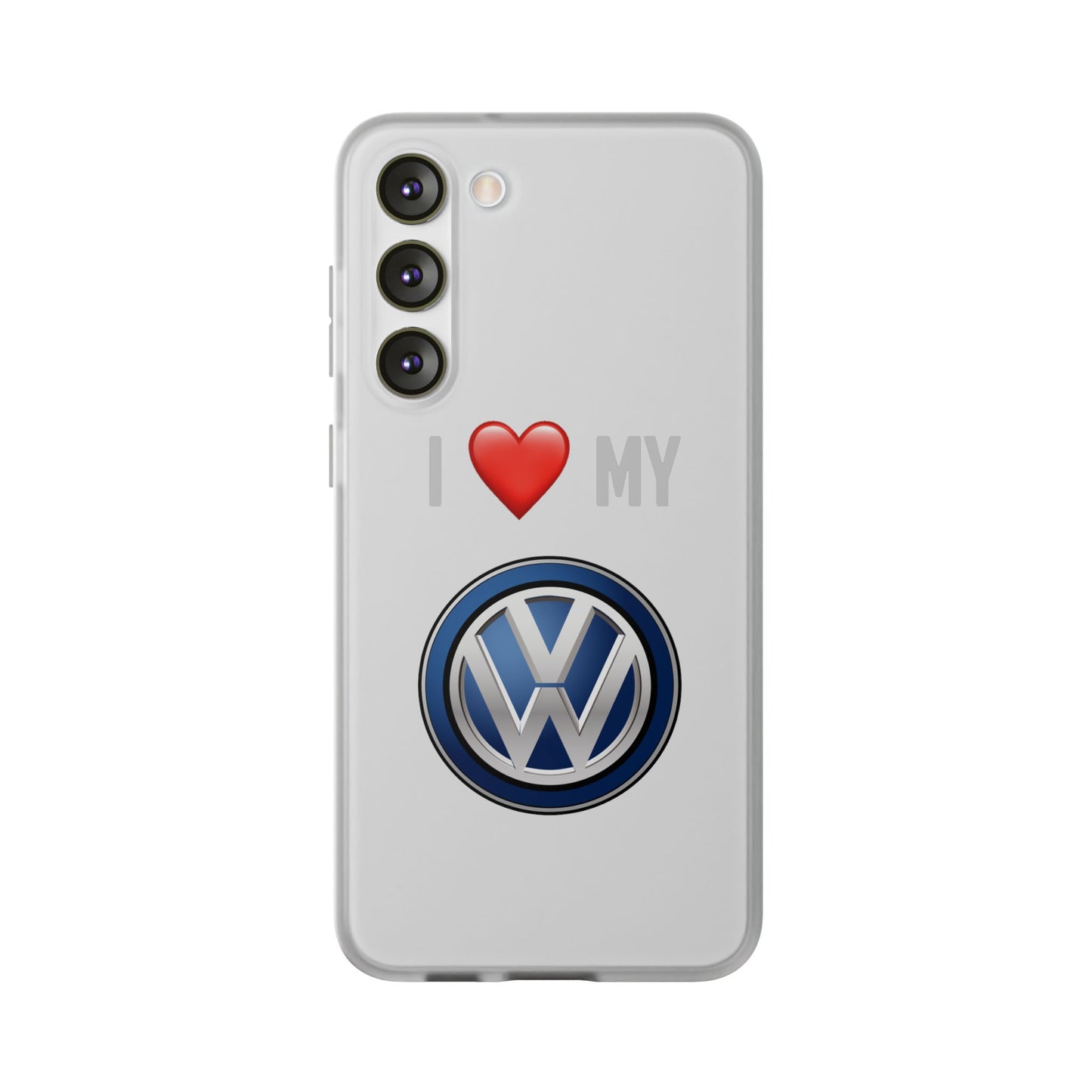 Volkswagen Phone Case - Flexible And Frosted TPU Plastic I Love My Volkswagen Phone Case