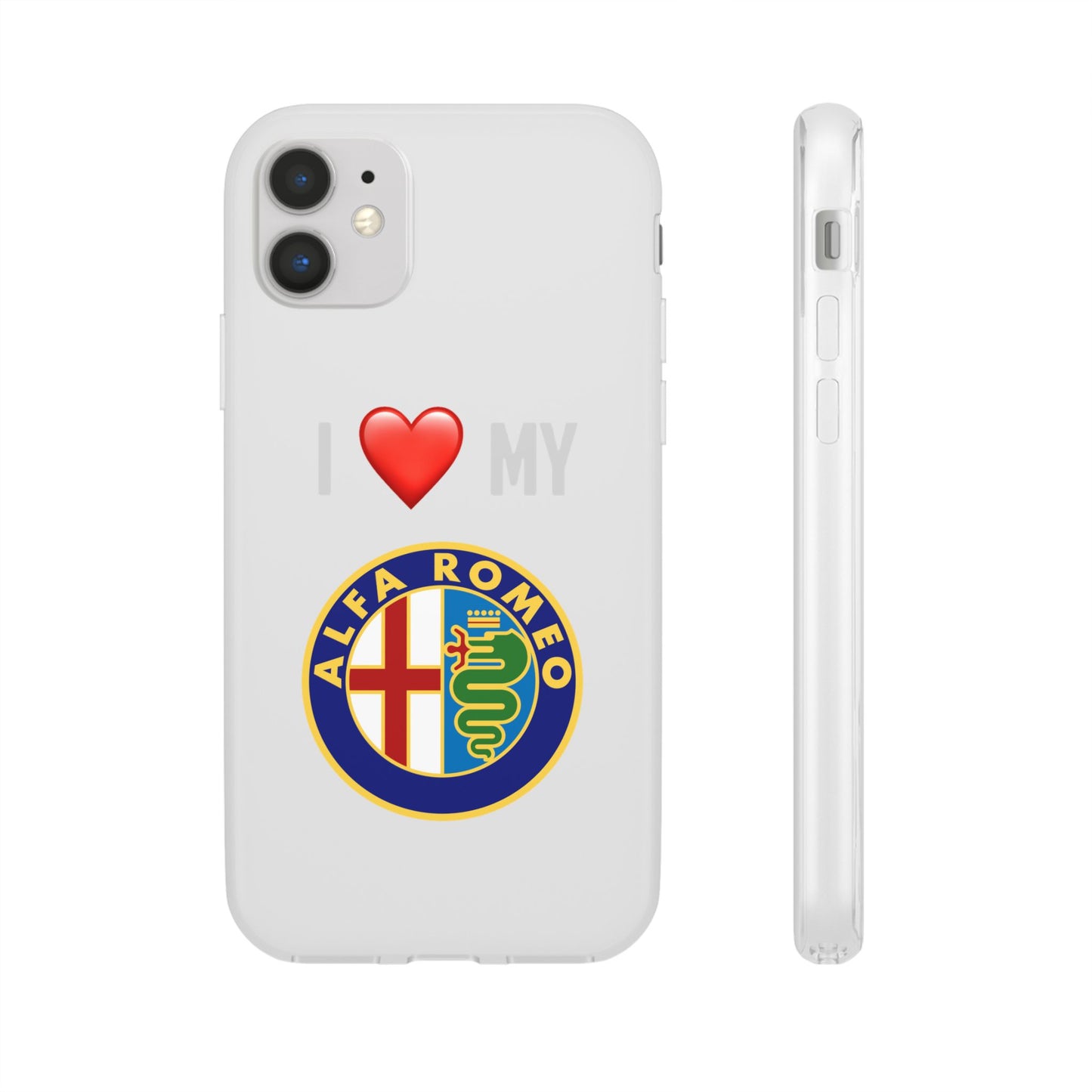 Alfa Romeo Phone Case - Flexible And Frosted TPU Plastic I Love My Alfa Romeo Phone Case